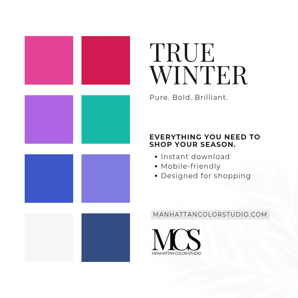 TRUE WINTER - Seasonal Palette Guide