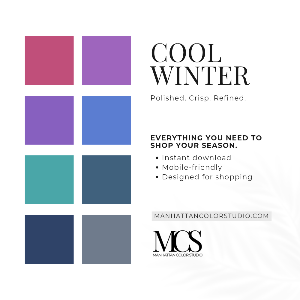 COOL WINTER - Seasonal Palette Guide