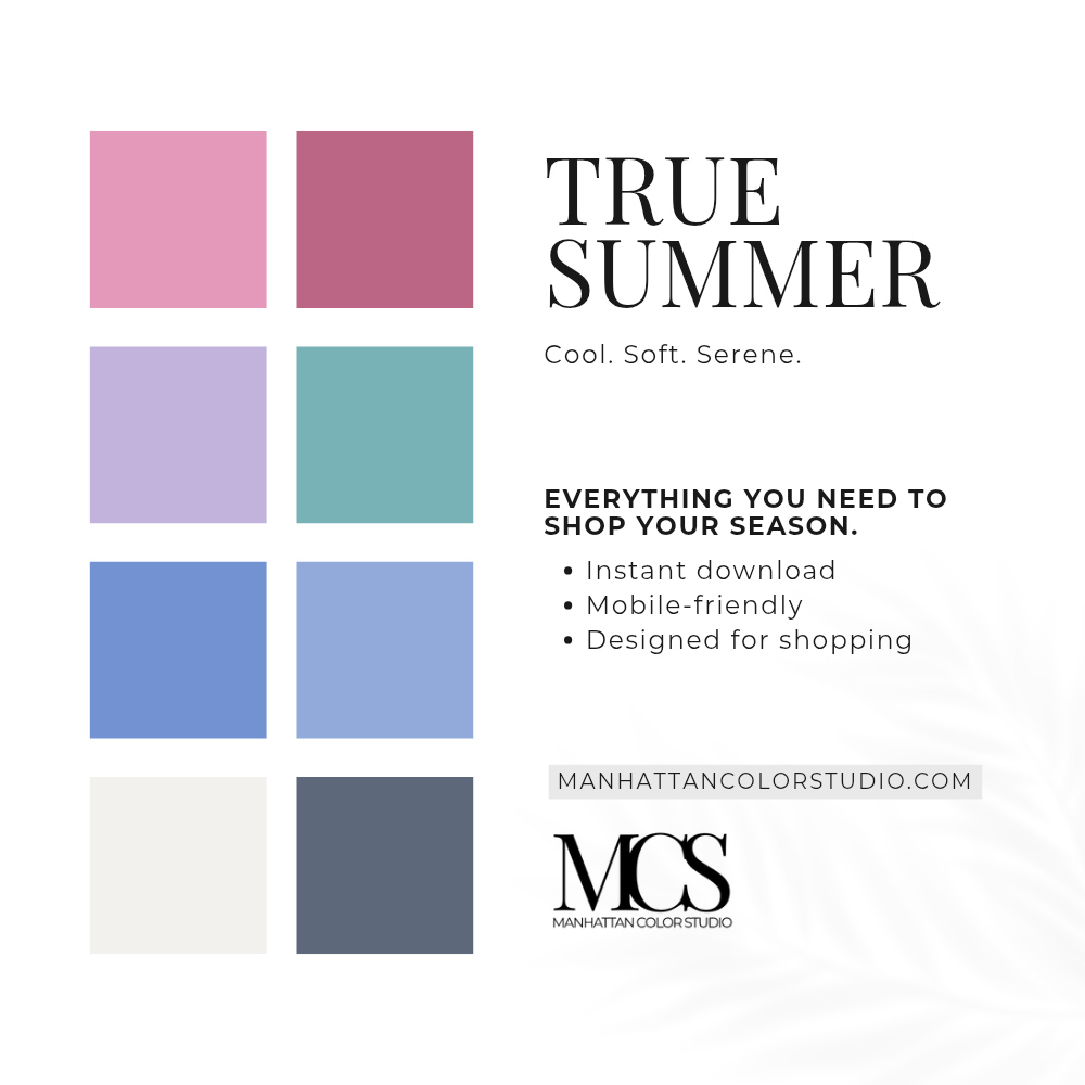 TRUE SUMMER - Seasonal Palette Guide