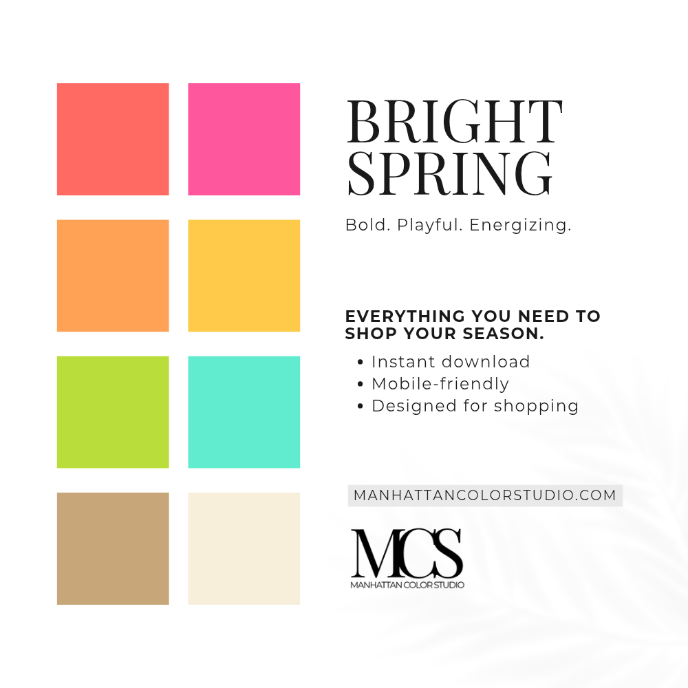 BRIGHT SPRING - Seasonal Palette Guide