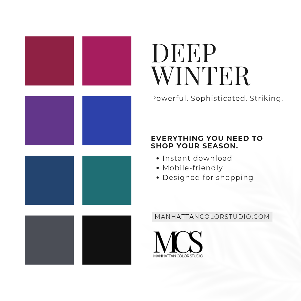 DEEP WINTER - Seasonal Palette Guide