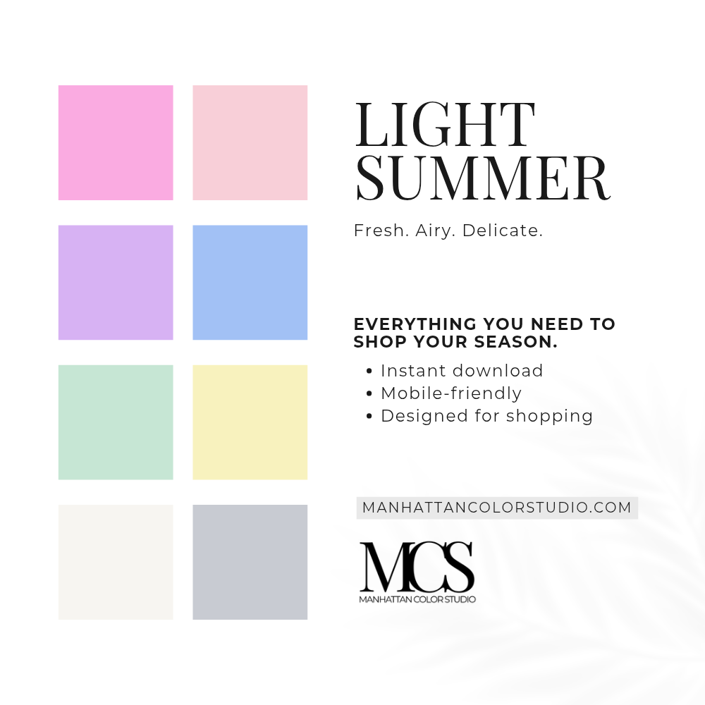 LIGHT SUMMER - Seasonal Palette Guide