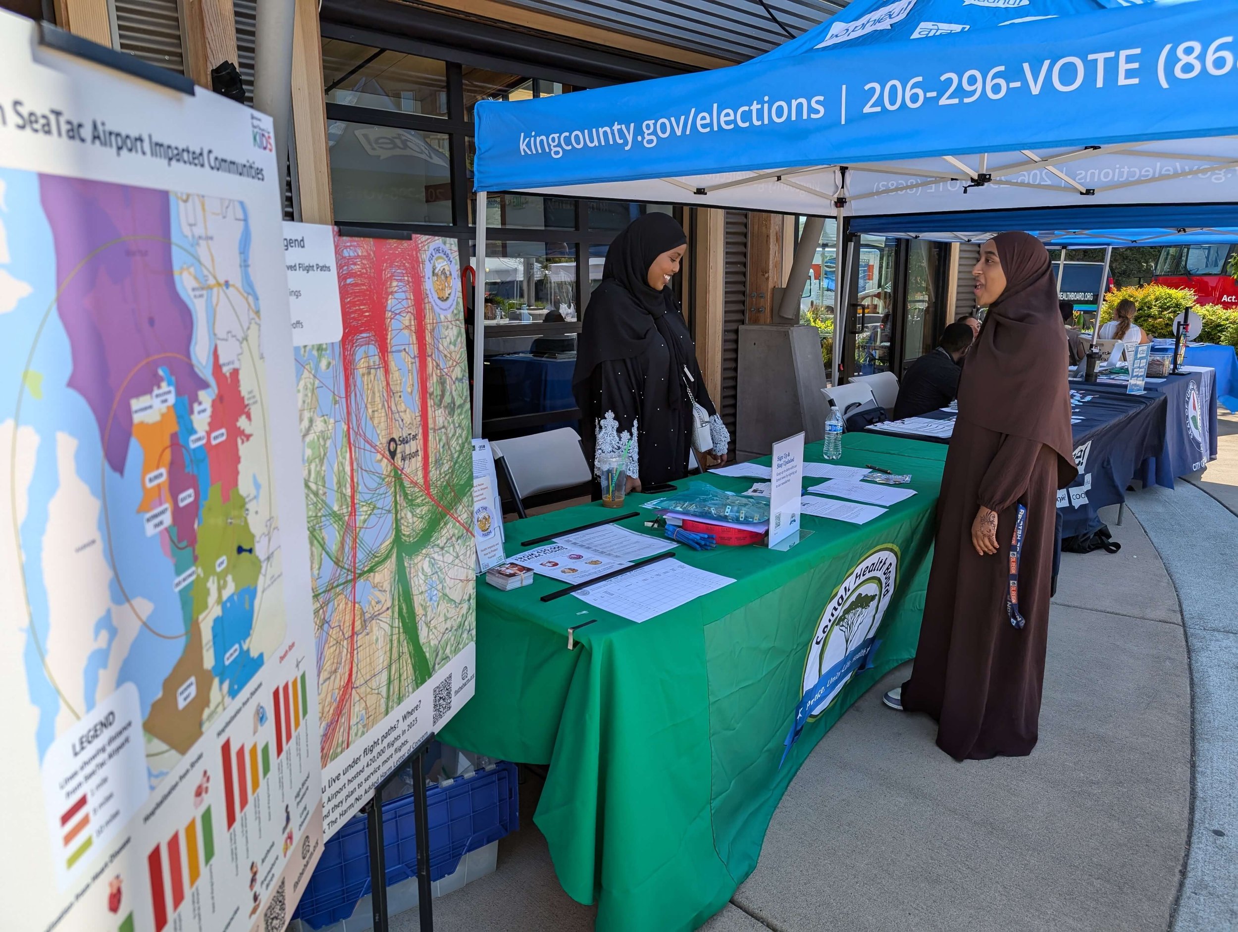 Community member at the Somali Heath Board Health Fair in 2024.