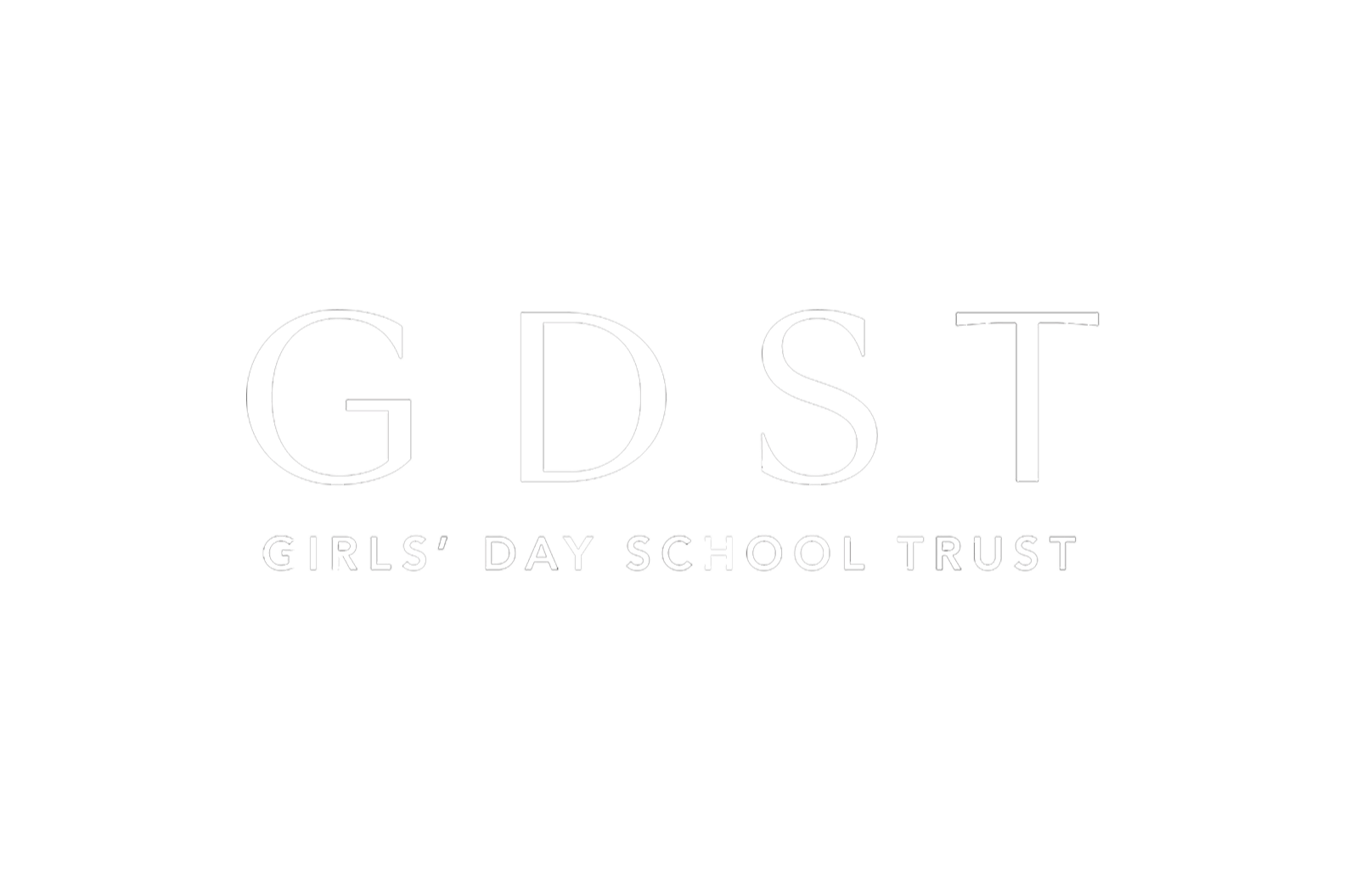 Logo of Girls' Day School Trust with the initials GDS and full name underneath.
