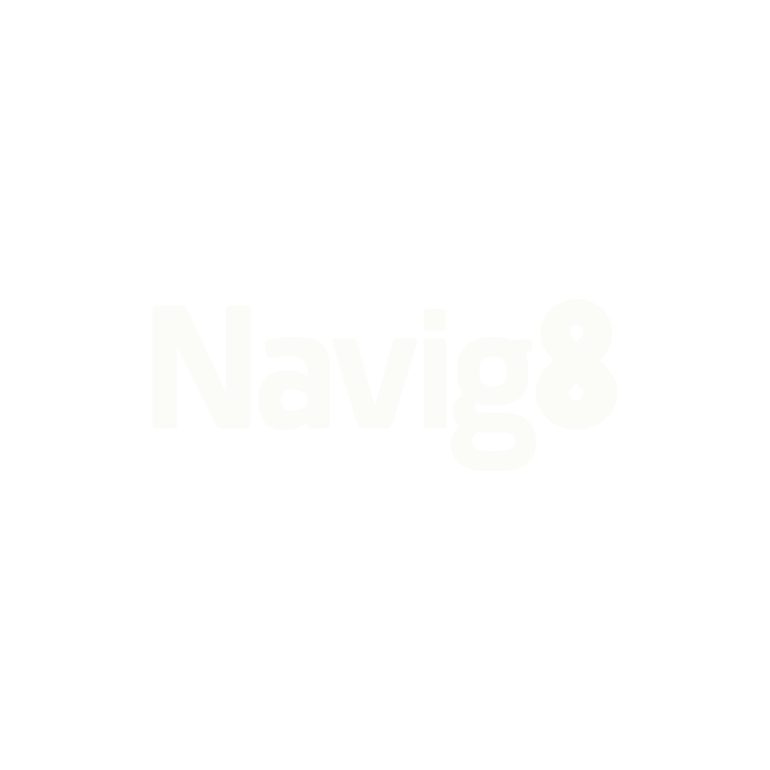 Black background with the word "Navigation" in large black text, and the word "Navg8" in large white text below it.
