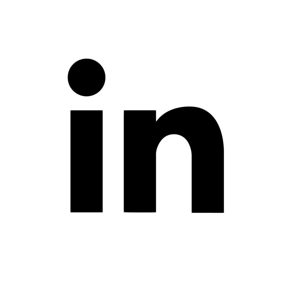 The word 'in' written in large black letters on a white background.