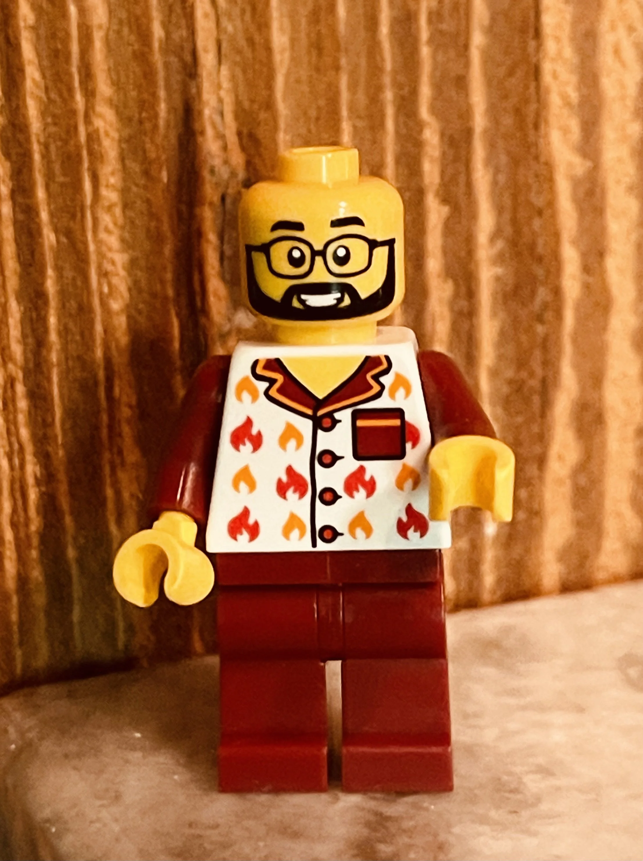 LEGO style version of Chicago therapist Monty Faidley, showing that he takes therapy seriously but doesn't take himself too seriously.