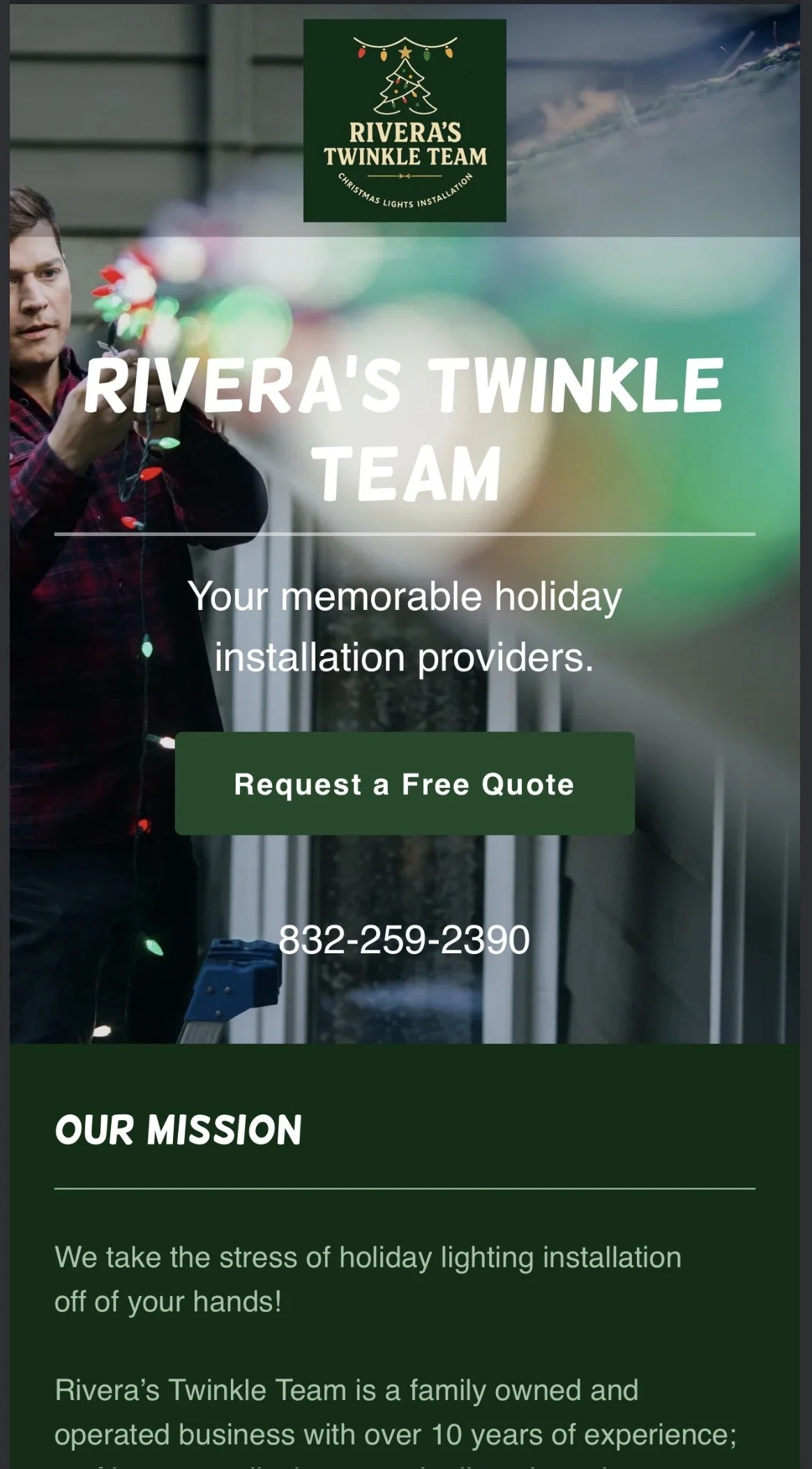 Image from a family-owned businesses website