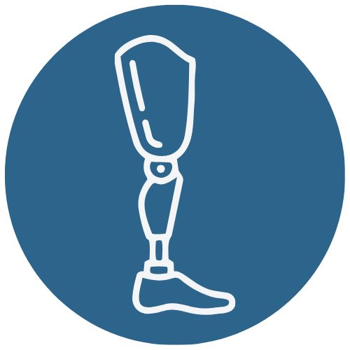 prosthetic leg icon