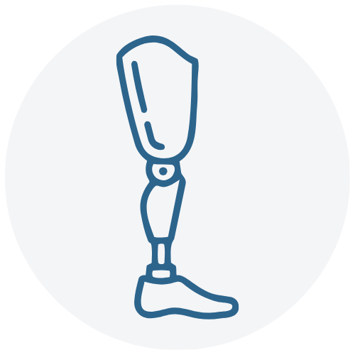 prosthetic leg icon