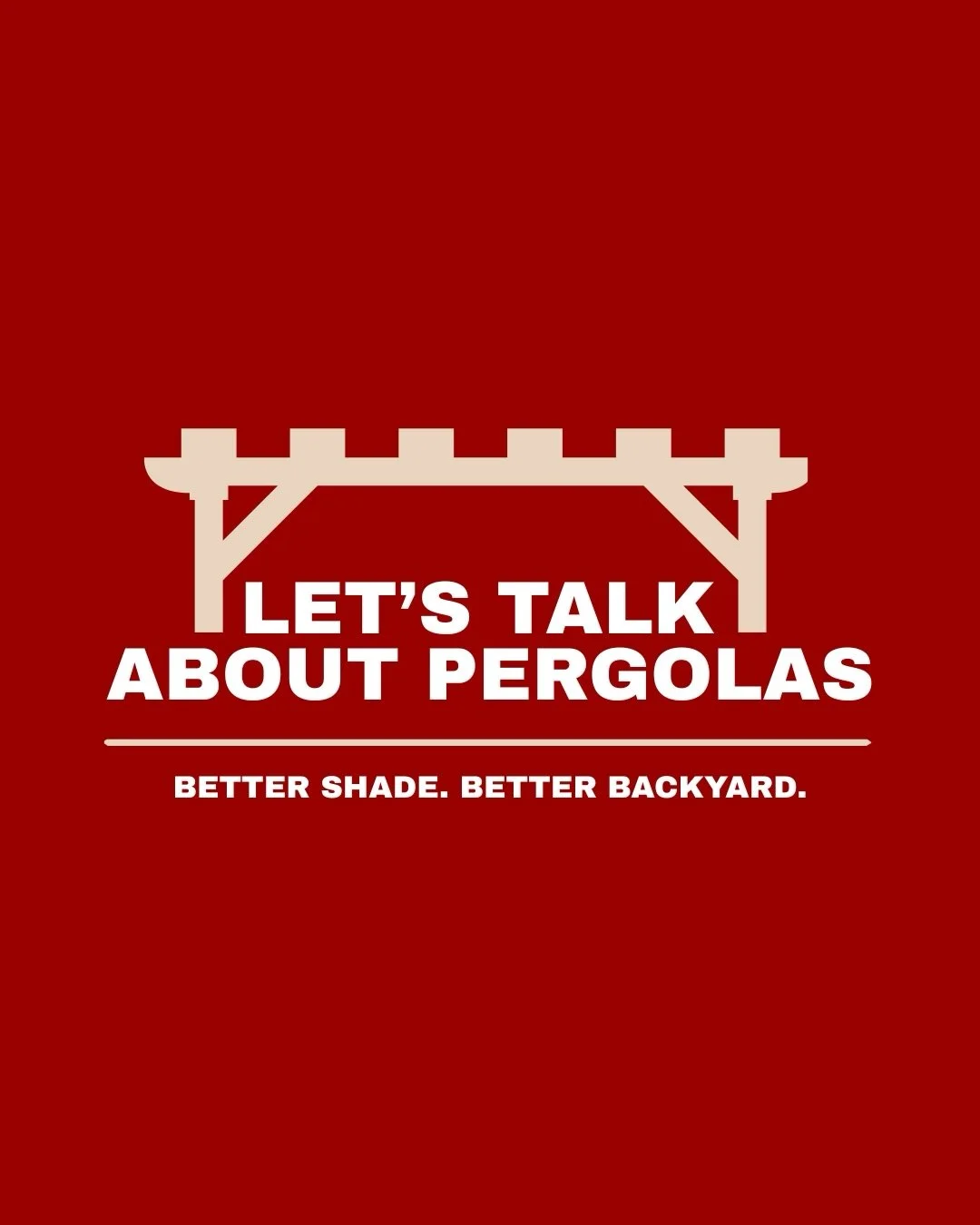 A pergola does more than add shade&mdash;it changes how you use your outdoor space.

Whether you&rsquo;re looking to create a comfortable place to relax, define a seating area, or complete the look of your backyard, the right pergola brings both func