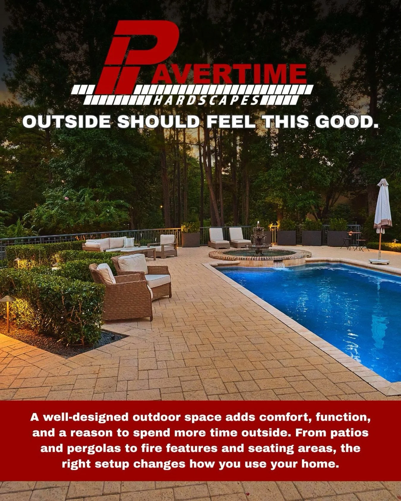 A backyard shouldn&rsquo;t feel like leftover space.

The right layout and features can turn it into one of the most used areas of your home.

👉 Let&rsquo;s build something worth staying outside for.

#houston #construction #hardscape