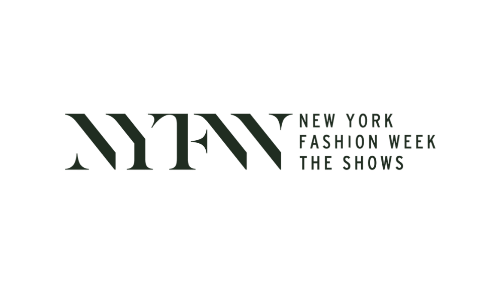 Logo for New York Fashion Week, featuring initials NYFW and text 'New York Fashion Week The Shows'