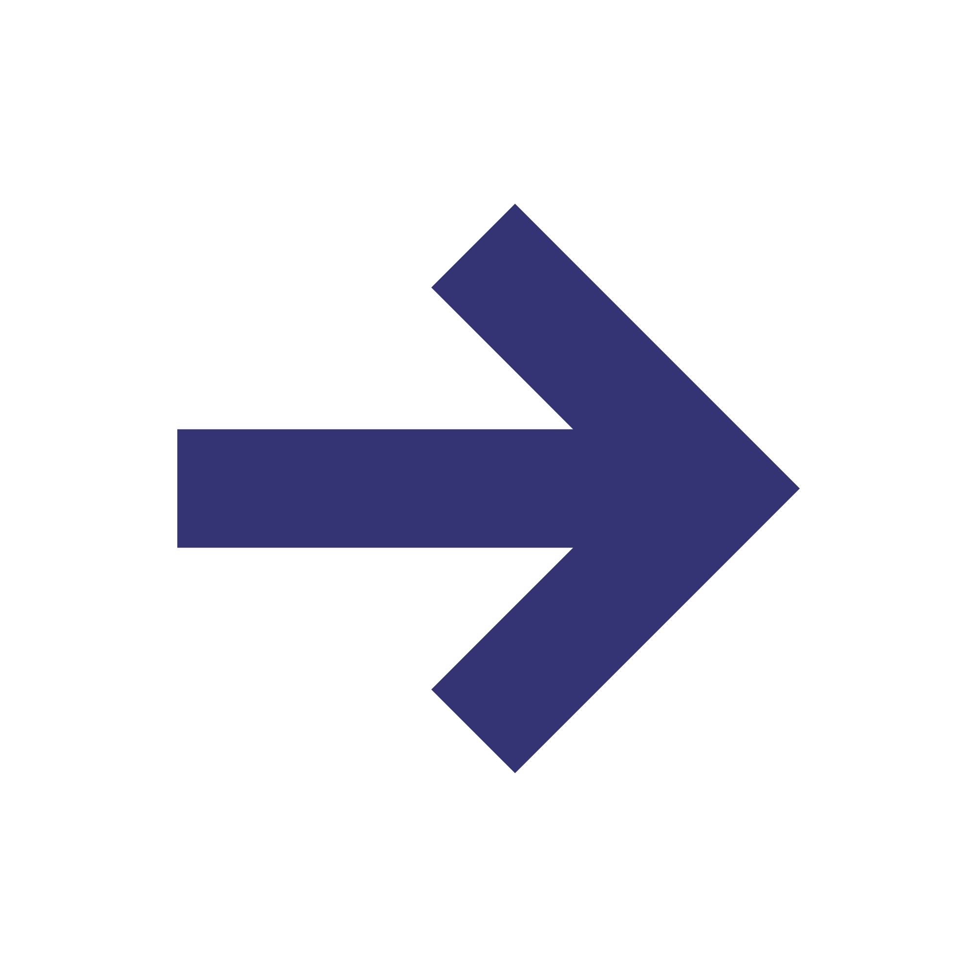 Minimalist navy blue arrow pointing to the right on a black background.