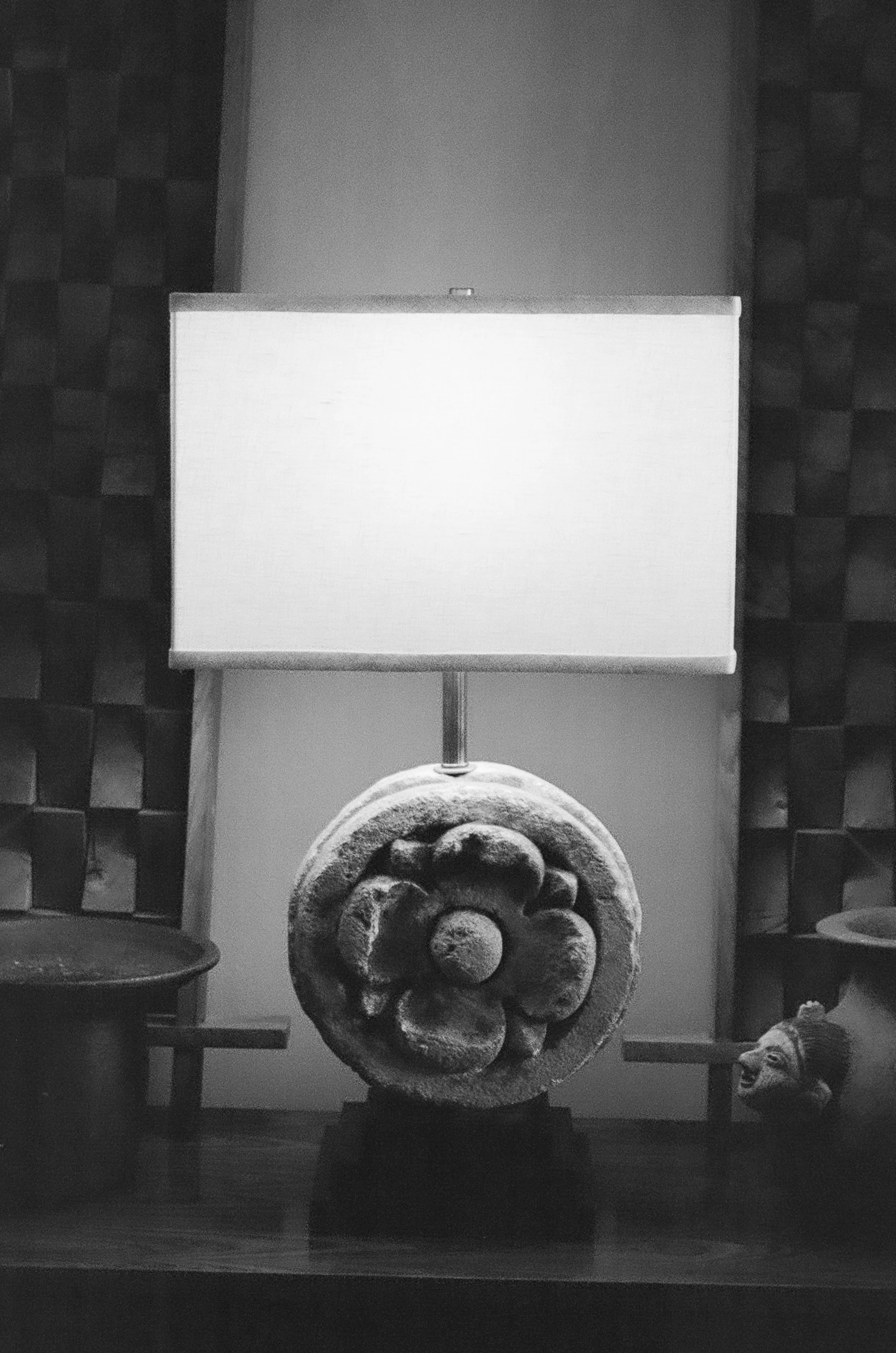 Antique lamp at Lee Stanton Los Angeles showroom