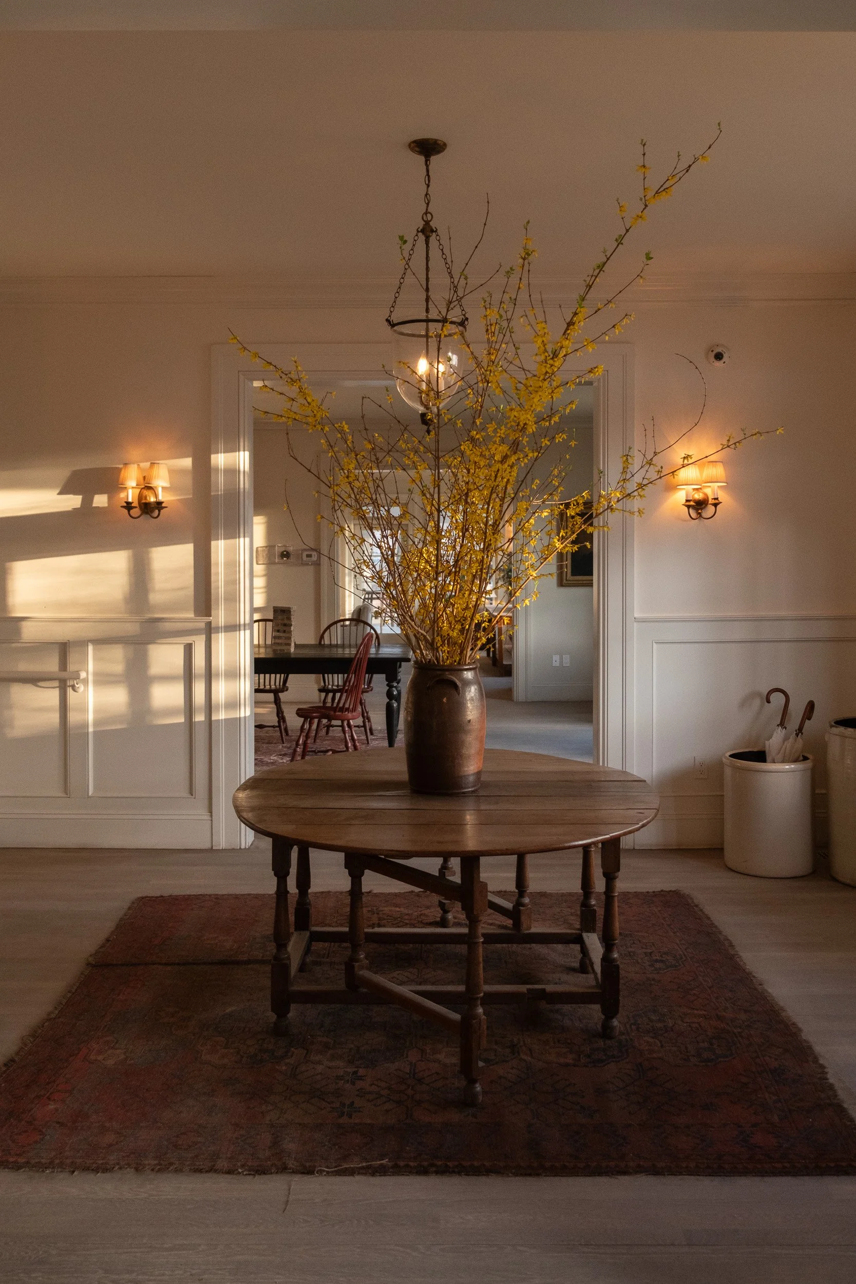 Farmhouse entryway interior at INNESS Luxury Resort New York