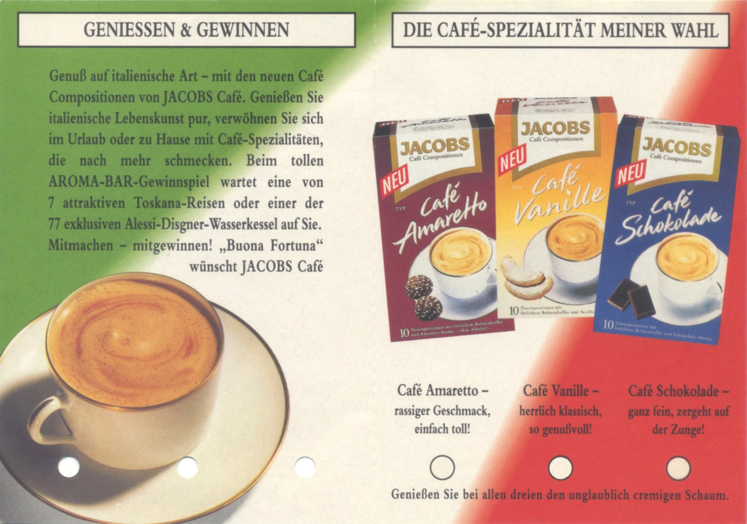 Jacobs Coffee Mailer Inside