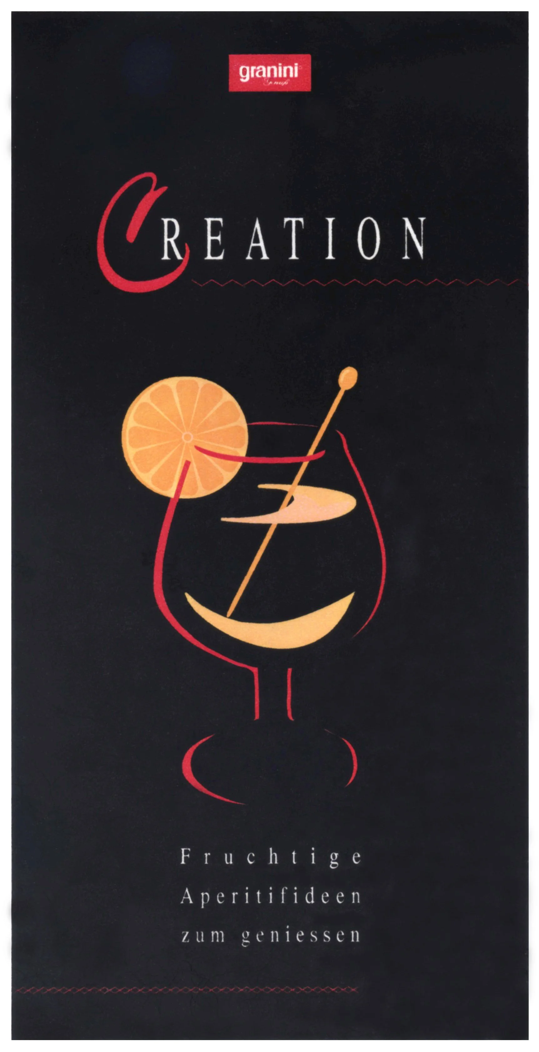 Granini Drink Menu Cover