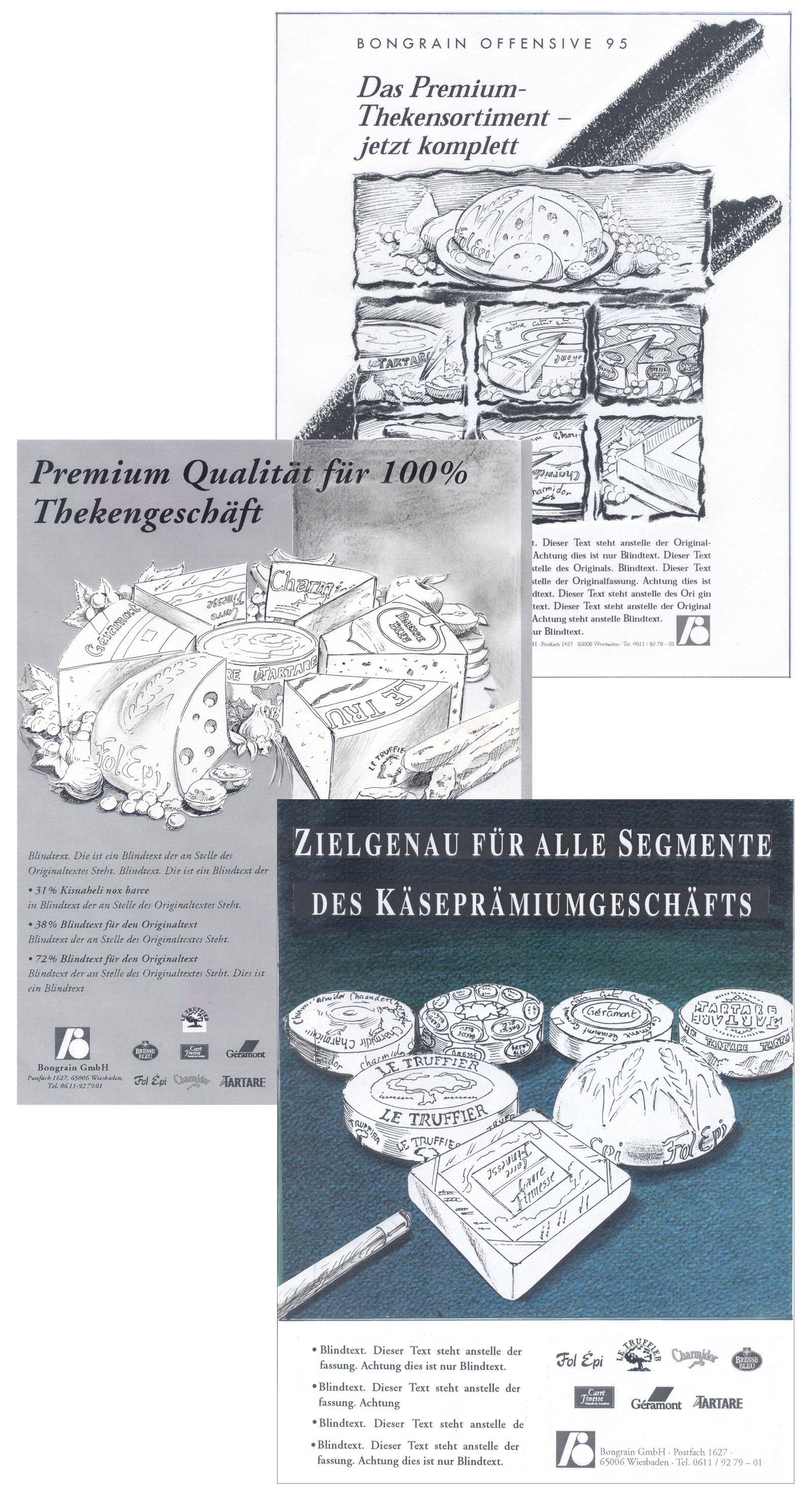Campaign Concept Roughs - Bongrain
