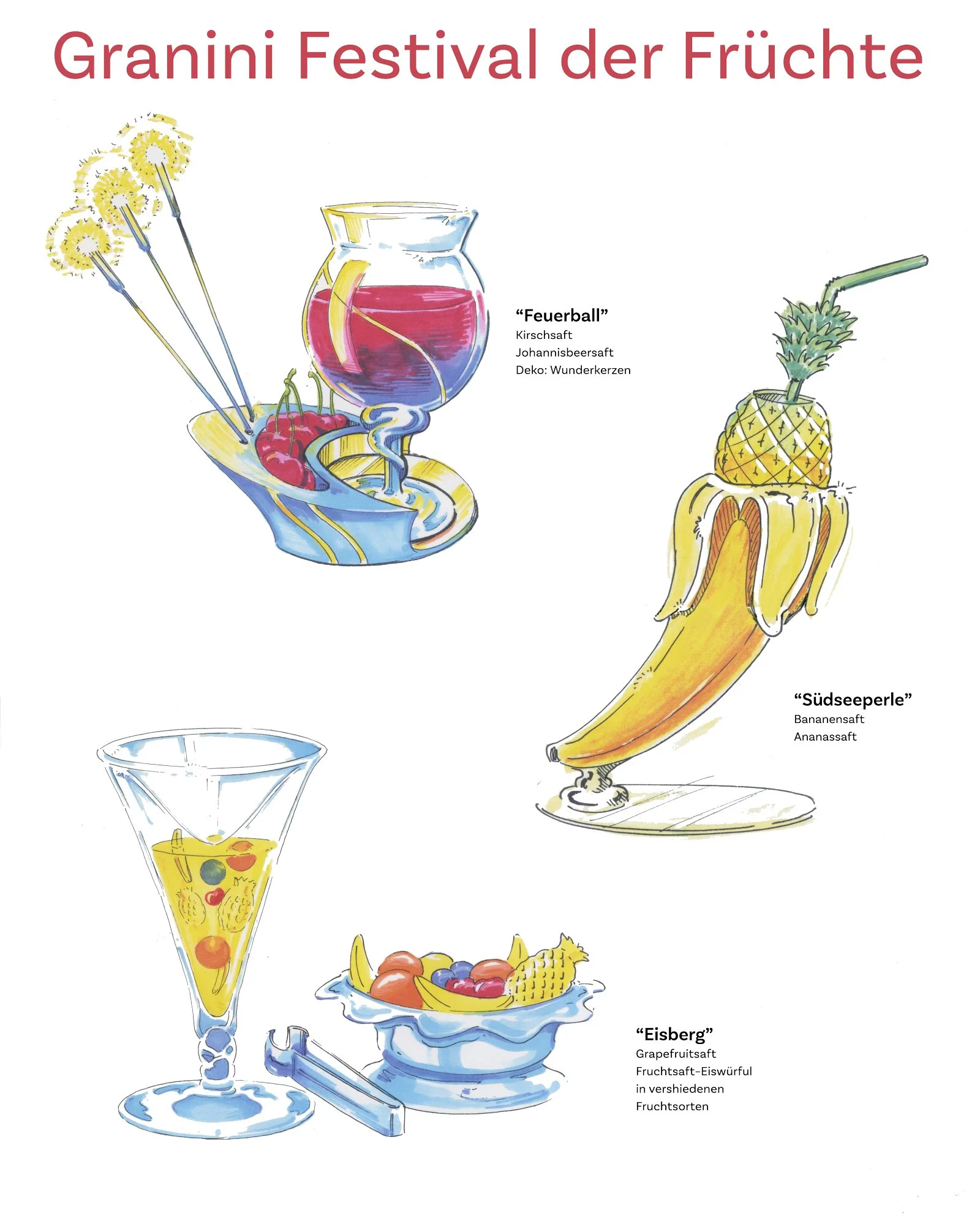 Specialty Drink Design Roughs - Granini