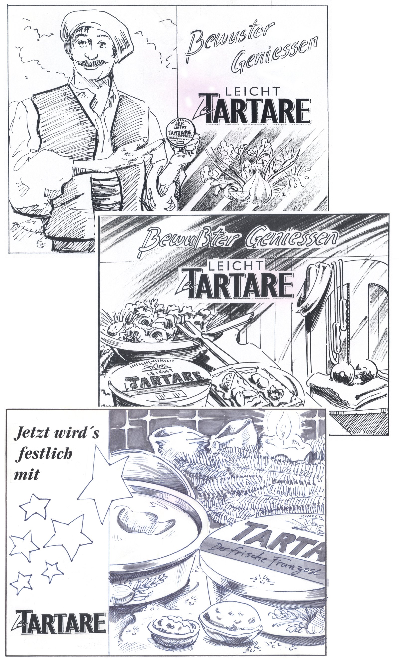 Campaign Concept Roughs - LeTartare