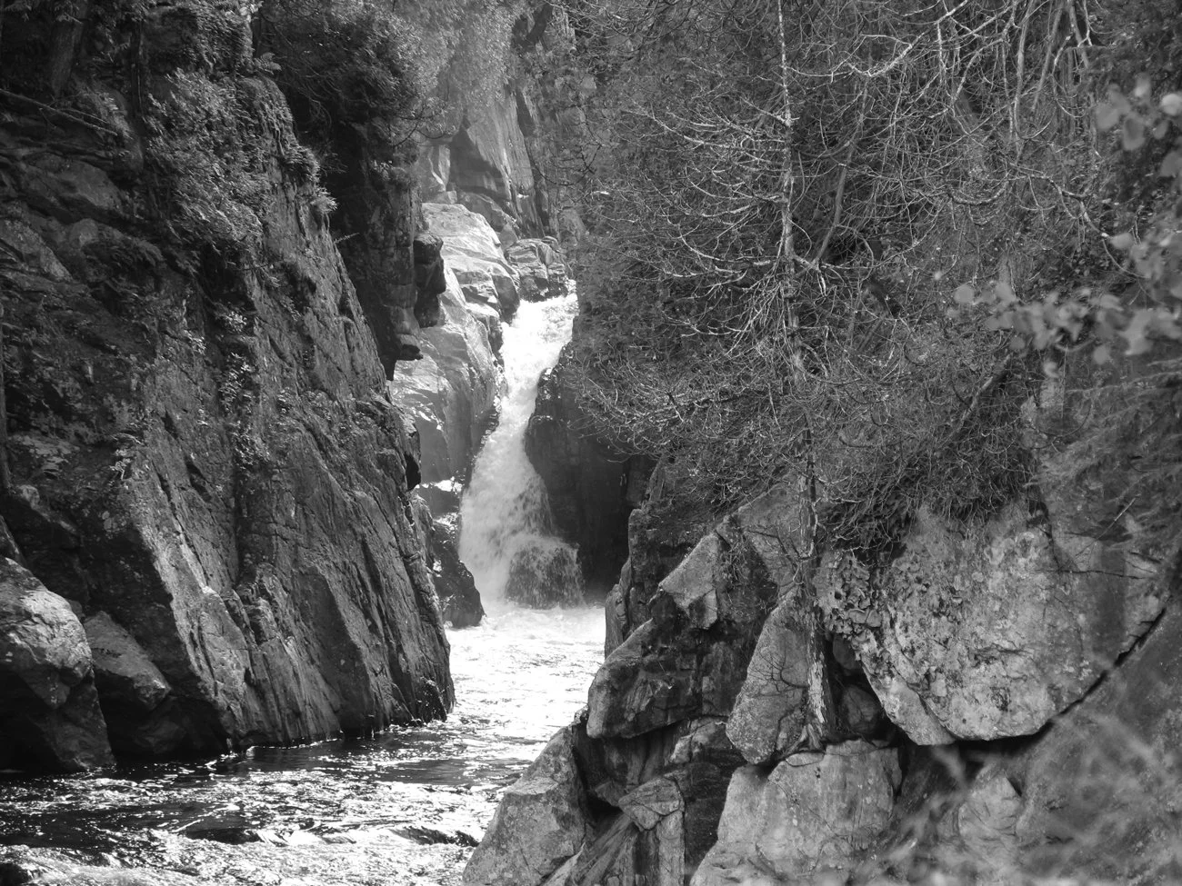Falls in Black & White