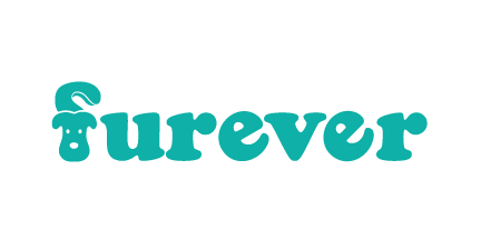 The word 'furever' stylized with a puppy face inside the letter 'f'.