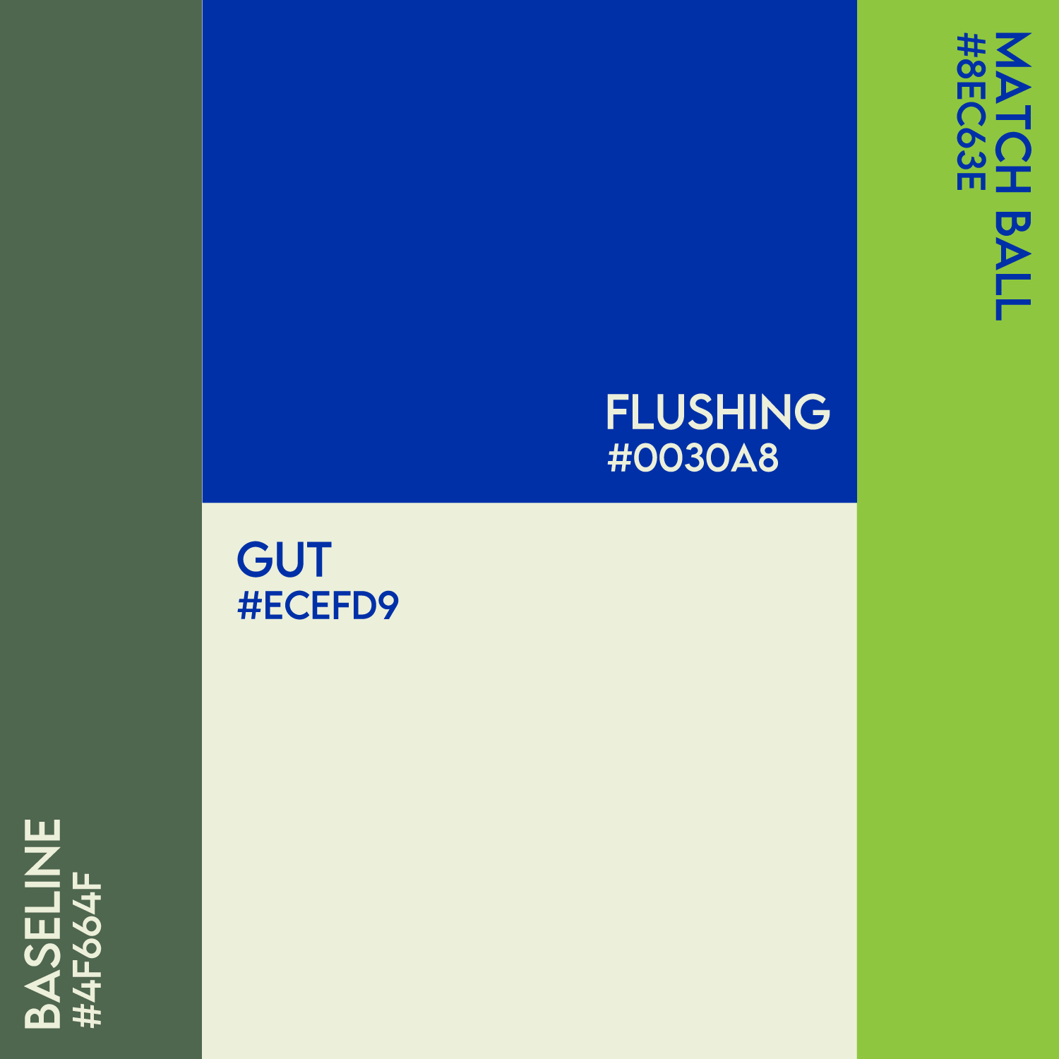 Color chart showing different shades of blue, green, and beige, with labels for paint names and color codes.