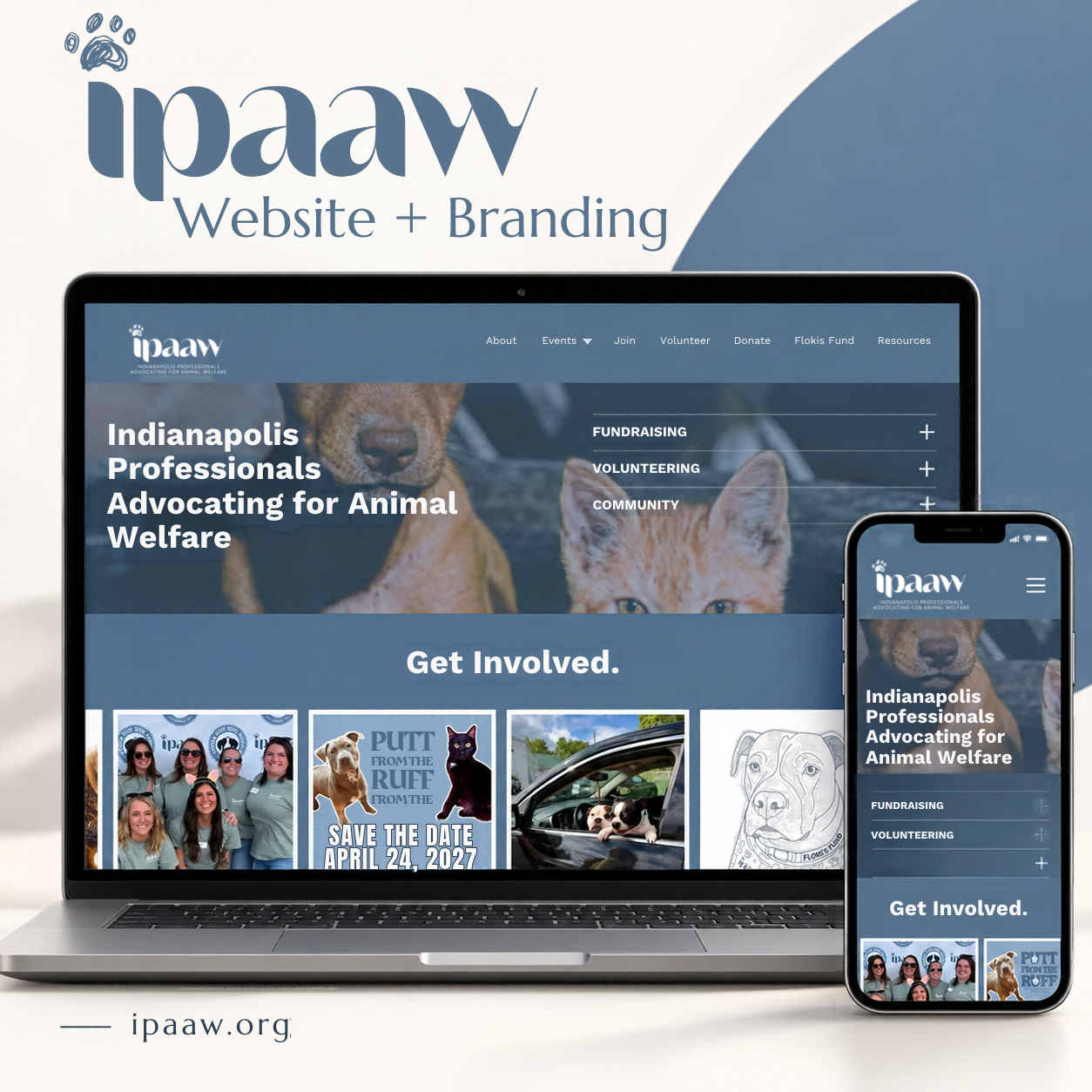 WITHIN supports IPAAW’s animal welfare mission through brand development, public relations, and ongoing website management, helping the organization build awareness and connect with its community.