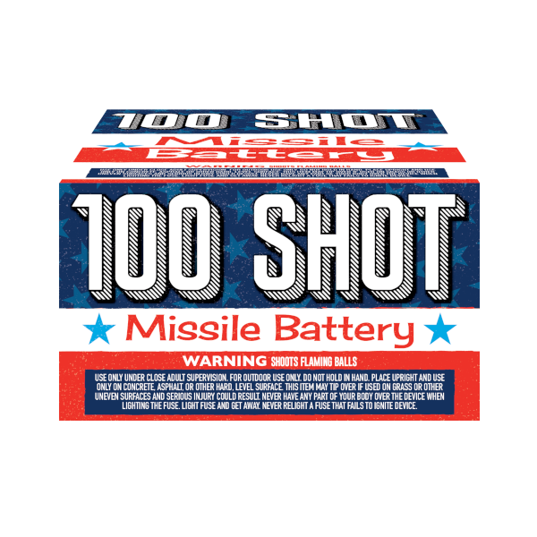 100 SHOT MISSLE BATTERY