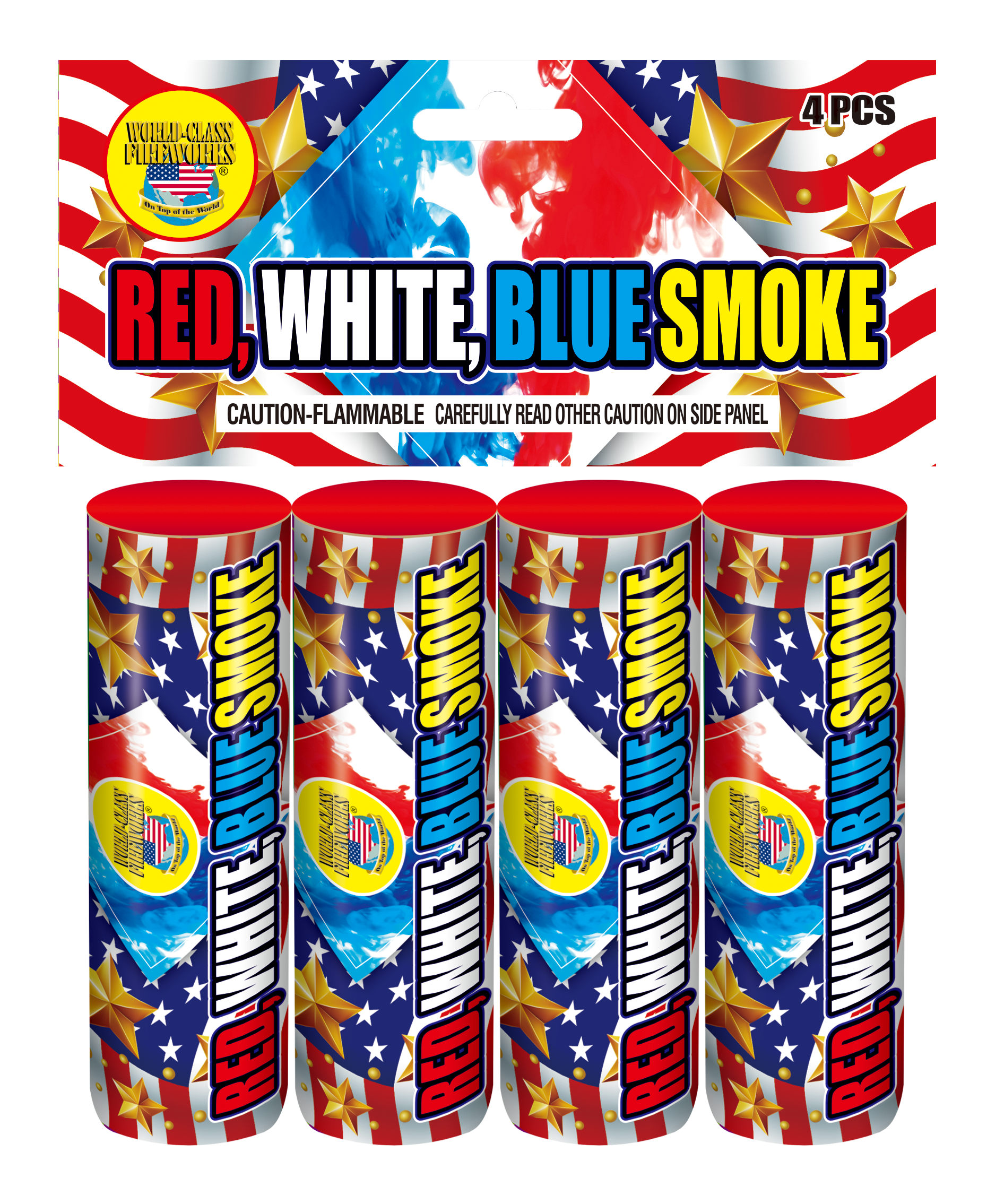 RED WHITE BLUE SMOKE