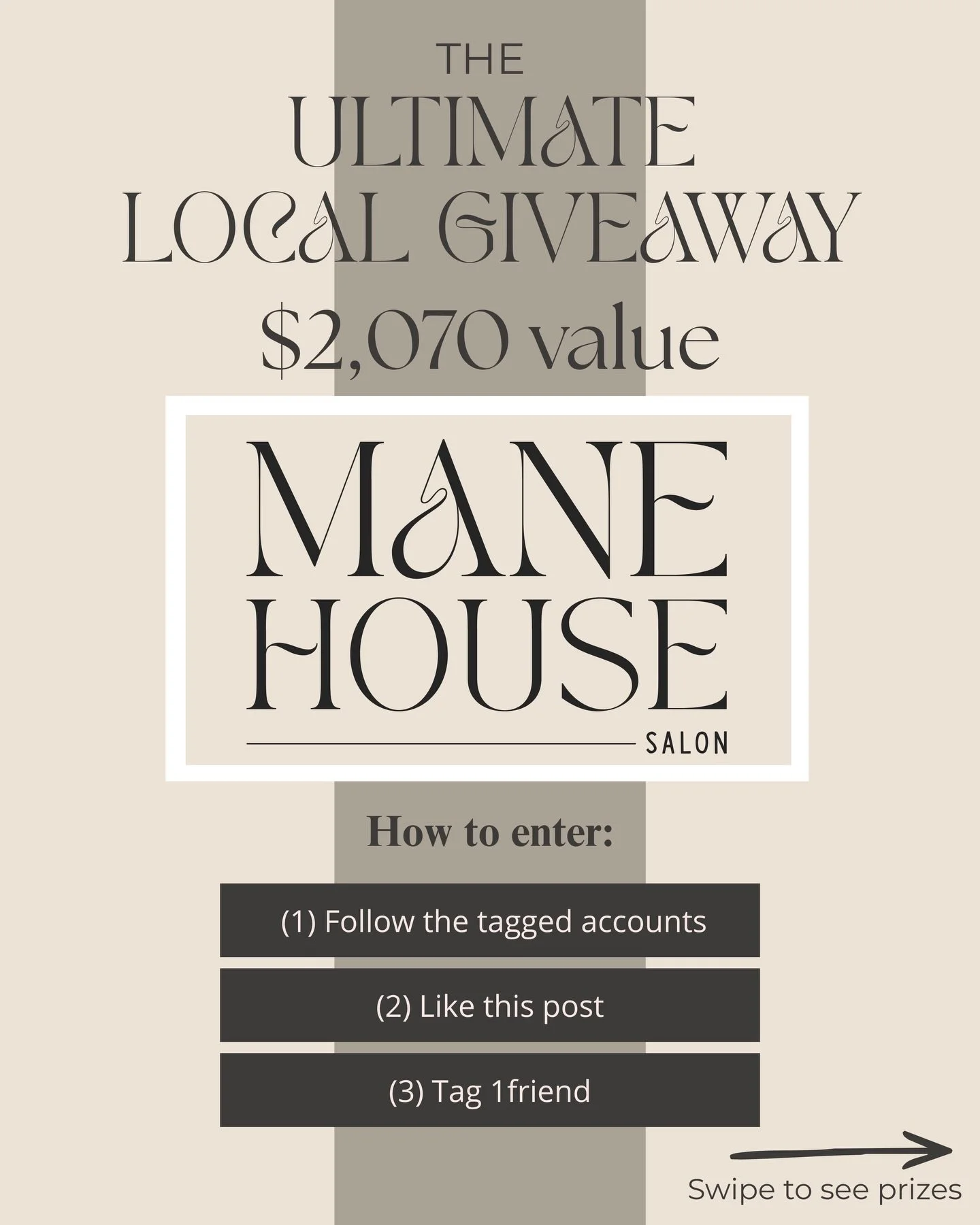 ✨ It&rsquo;s time to celebrate! ✨

We&rsquo;re officially Mane House Salon, and to celebrate our new name, we&rsquo;ve partnered with 15 amazing local businesses for one incredible giveaway!

We couldn&rsquo;t think of a better way to kick off this n