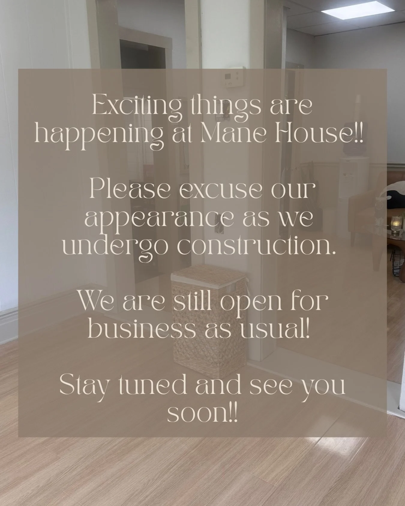 👀 Exciting changes are underway!! We are a little undone but still fully operational! Stay tuned and as always thank you for your continued support 🤍