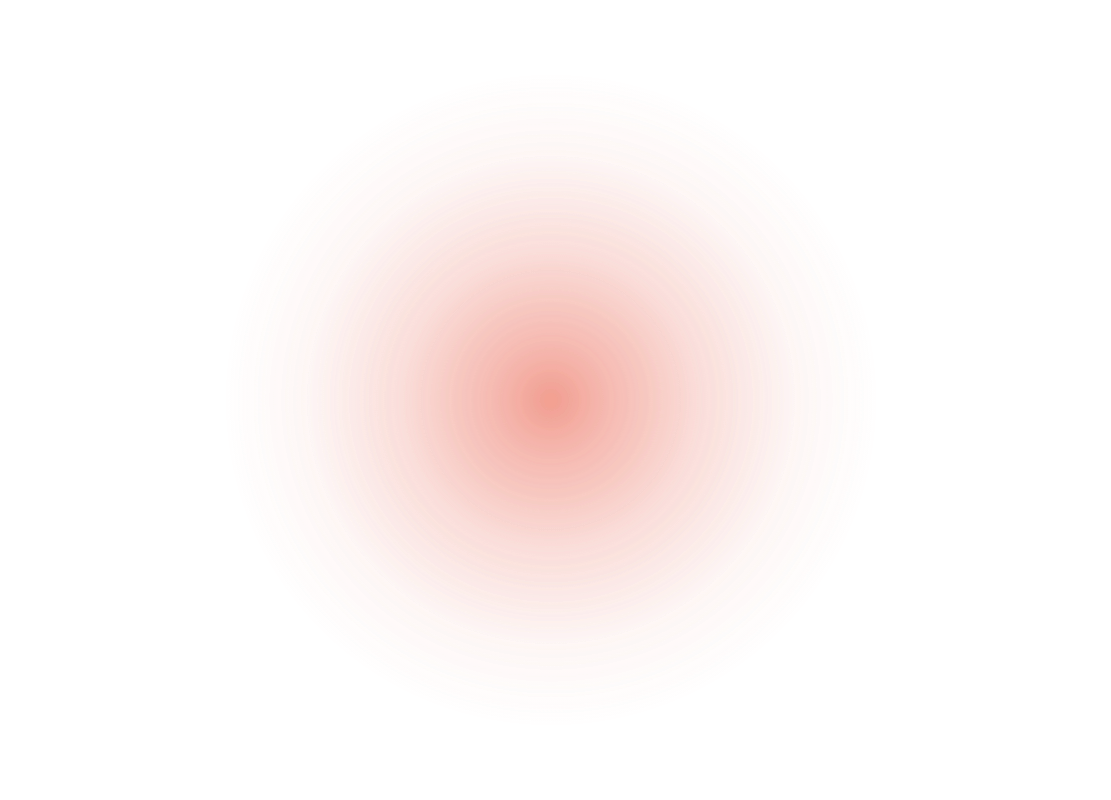 Close-up of a pinkish circular object with concentric rings on the left side of the image, against a black background with a red square shape on the right side.