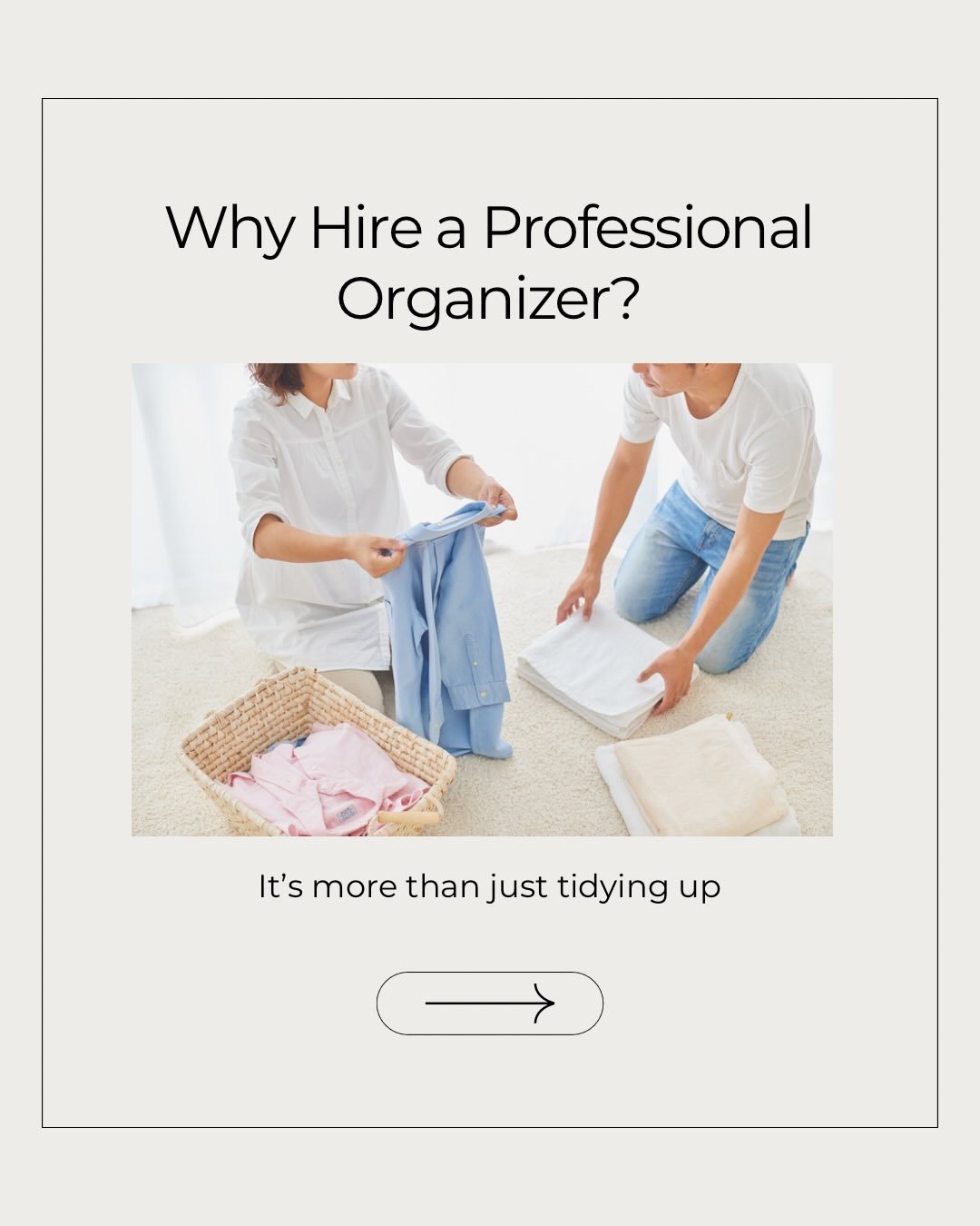 Hiring a professional organizer isn&rsquo;t a luxury, it&rsquo;s an investment in your time, your peace, and your home 🏡
If you&rsquo;ve ever felt overwhelmed walking into a room, this one&rsquo;s for you.Save this and share it with someone who need
