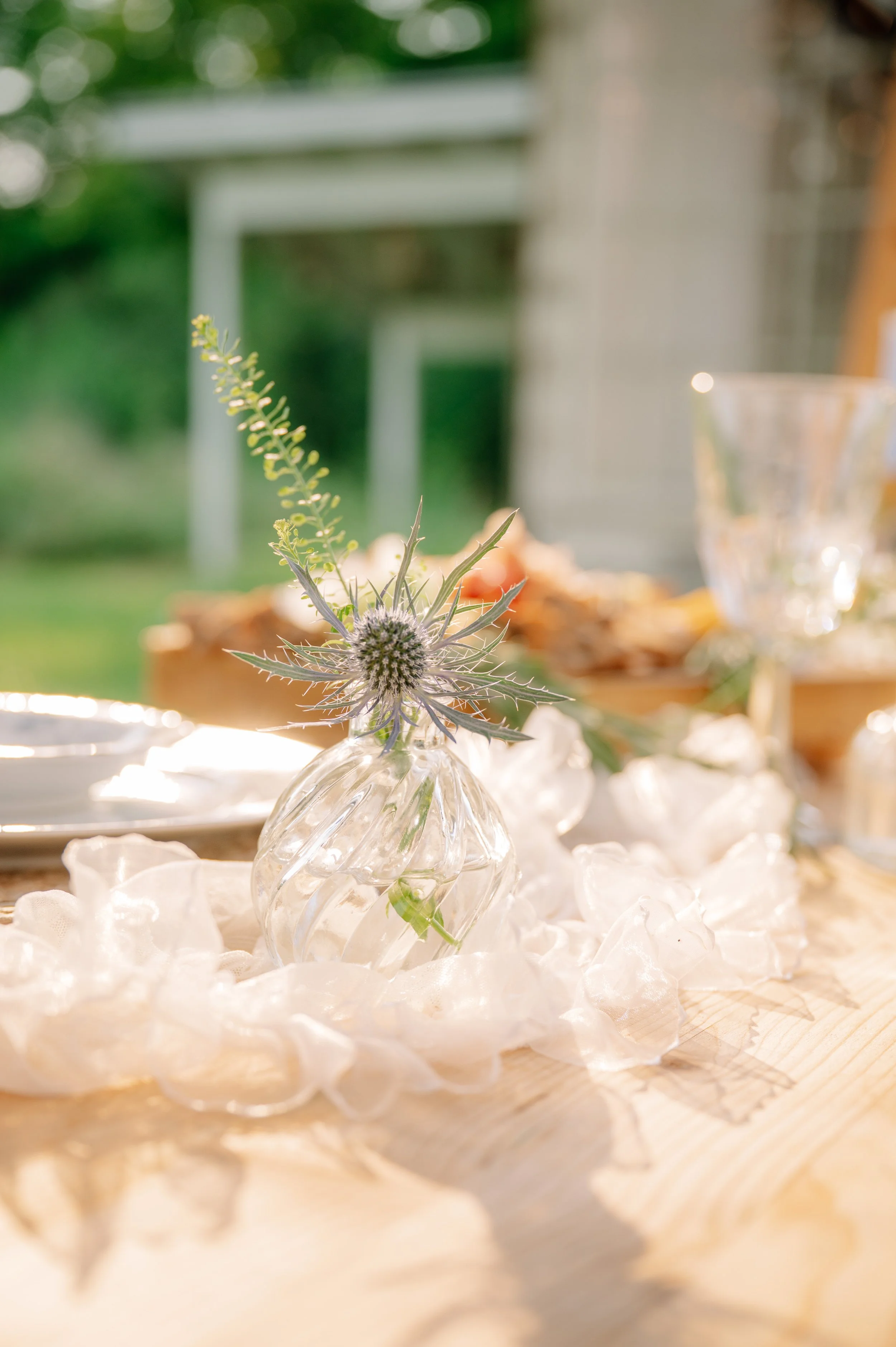 Intimate wedding details with rings and bride's shoes 
