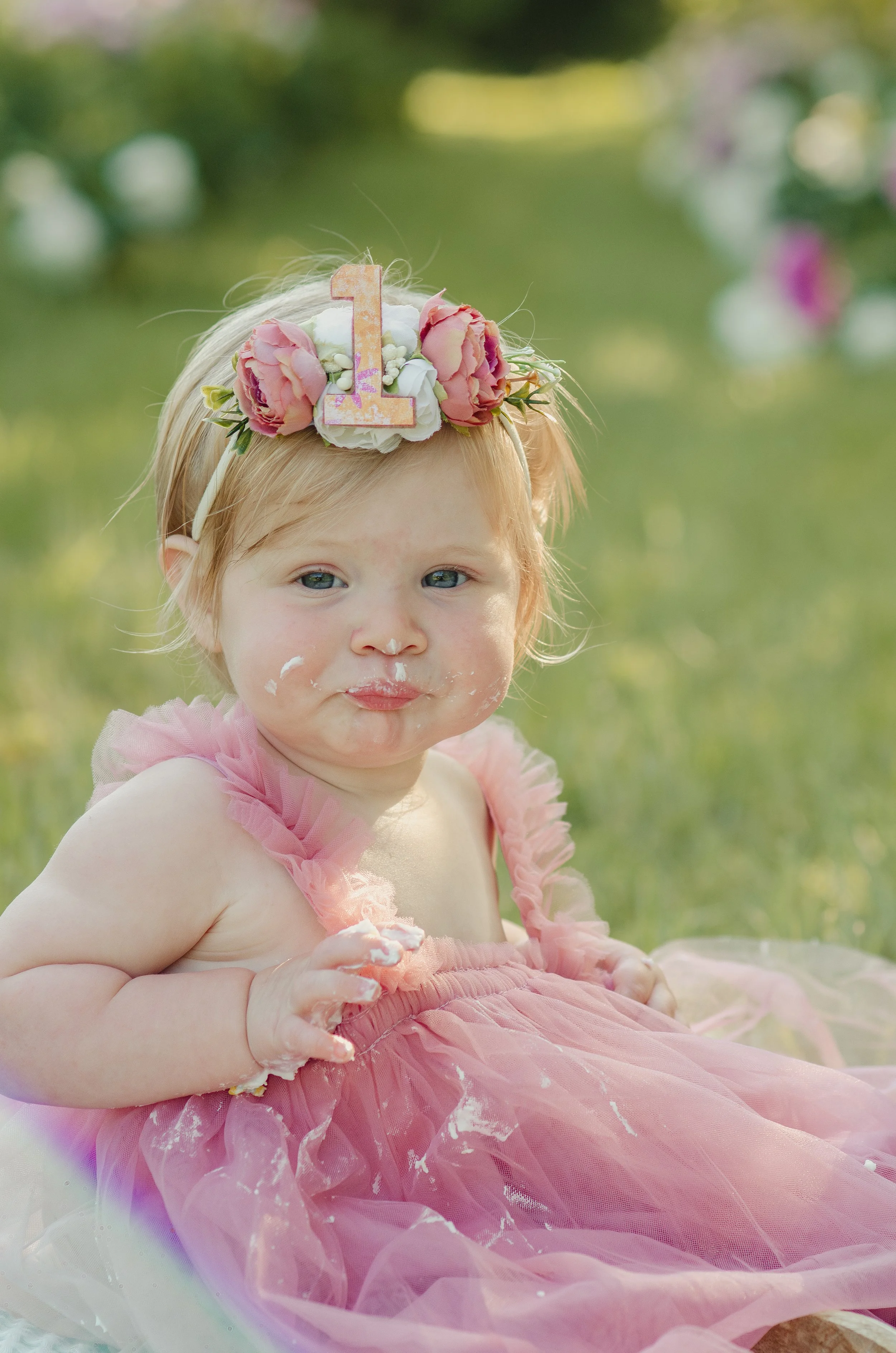 Baby Milestone session in Knoxville Tennessee, first birthday photo session