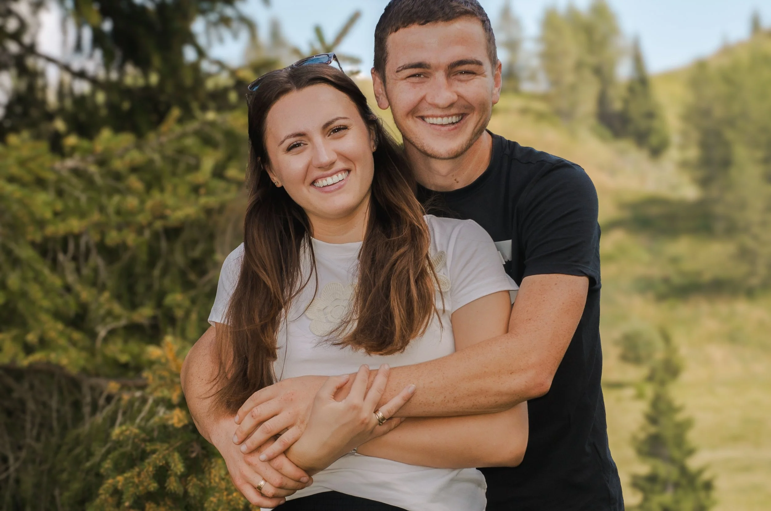 Outdoor maternity photoshoot in Knoxville with soft, natural light