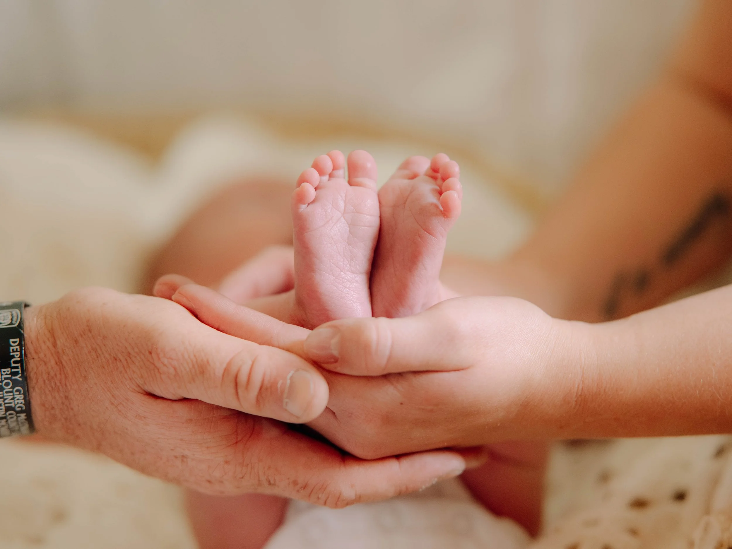 Newborn detail photos captured by a newborn photographer in East Tennessee