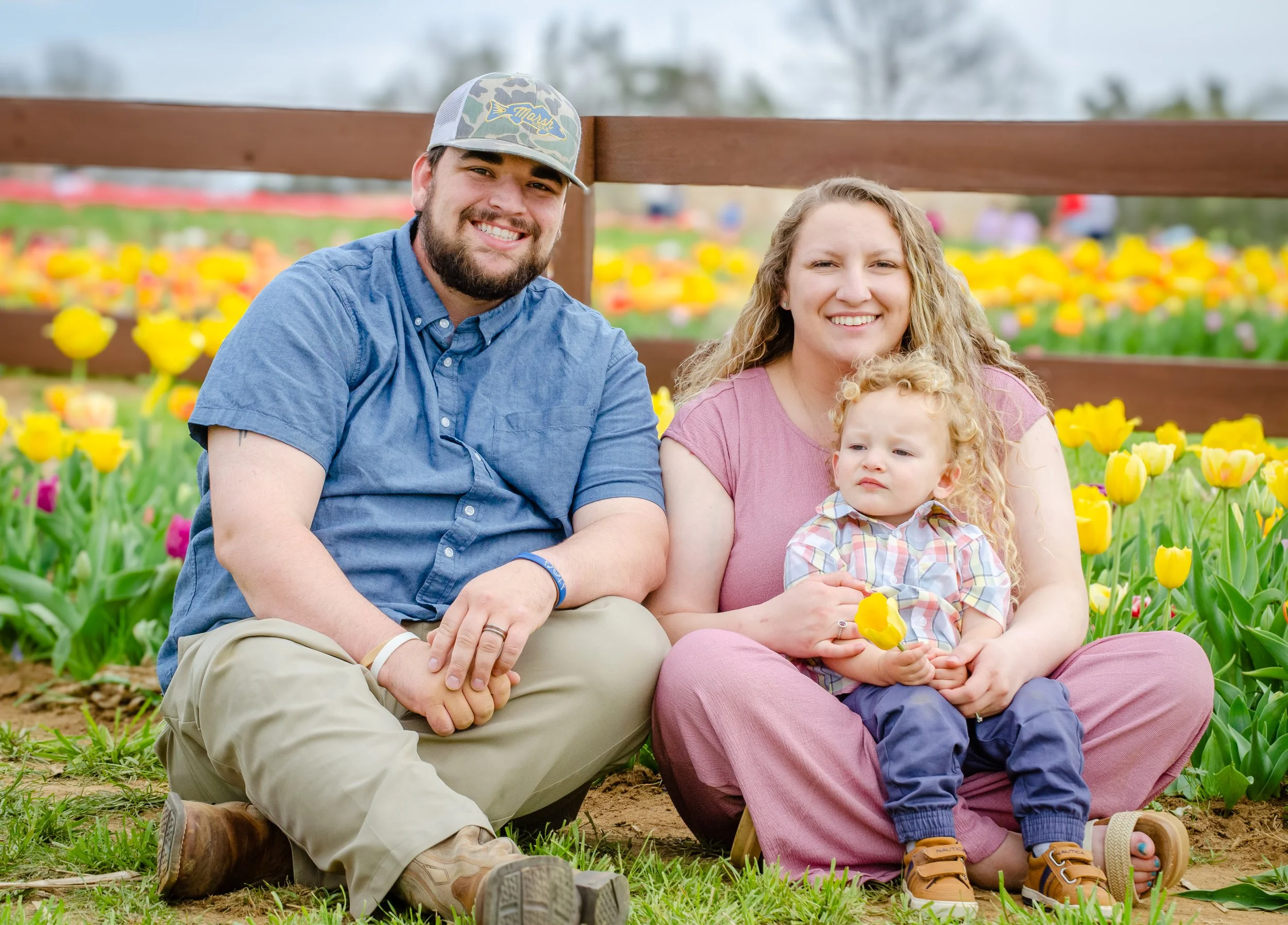 Warm natural light family session in Knoxville Tennessee