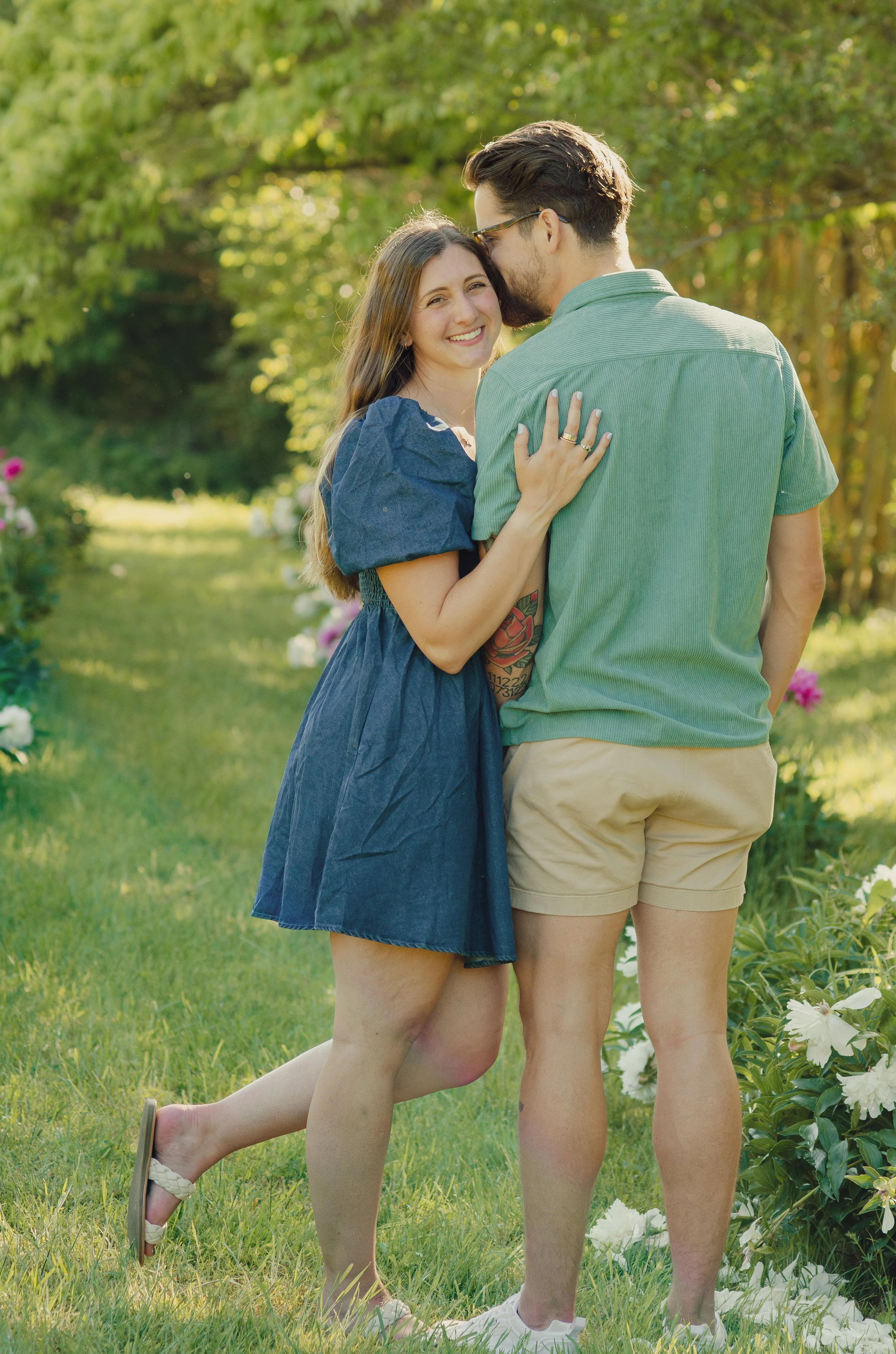 Outdoor maternity photoshoot in Knoxville with soft, natural light
