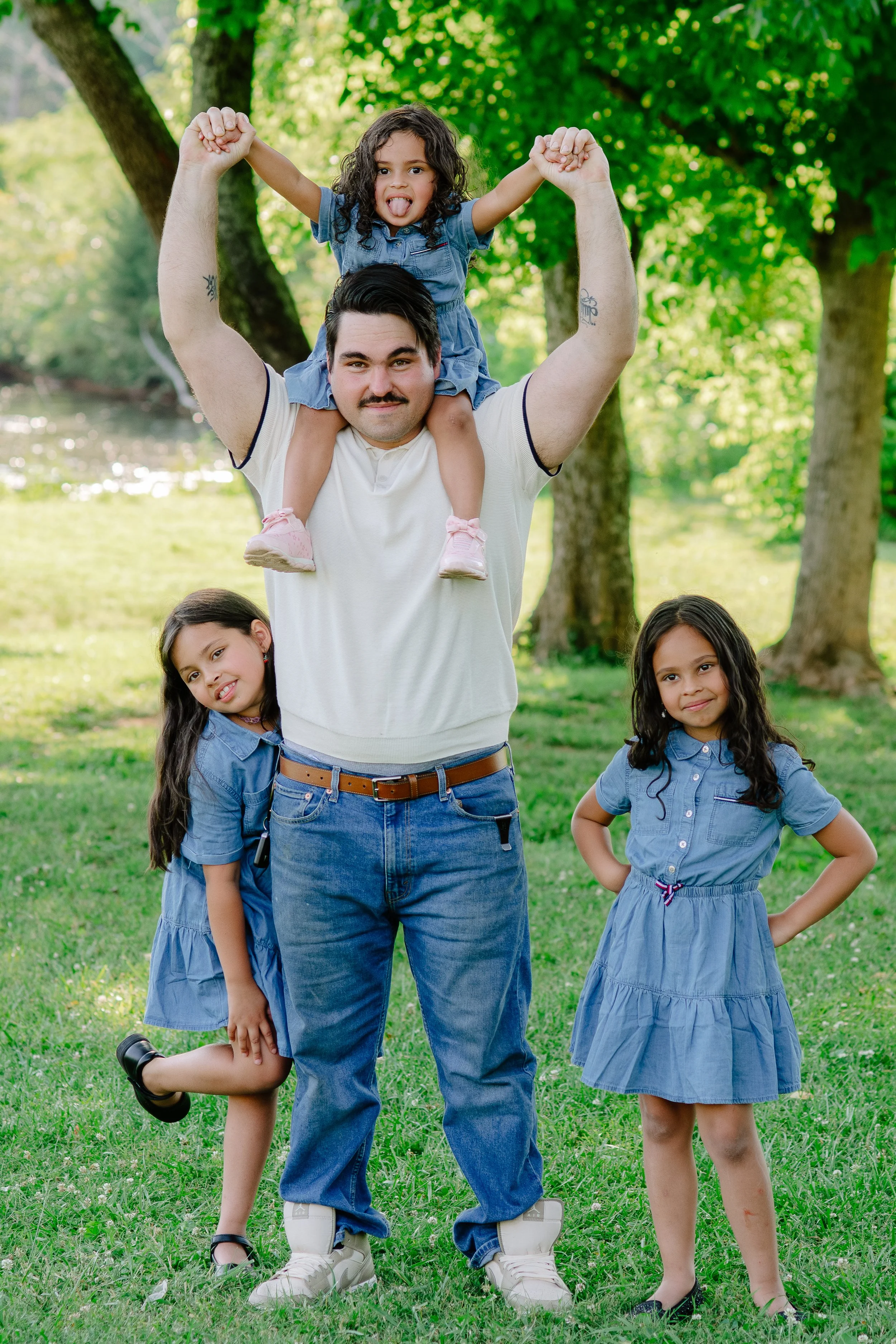 Relaxed outdoor family photography capturing genuine moments in Knoxville Tennessee