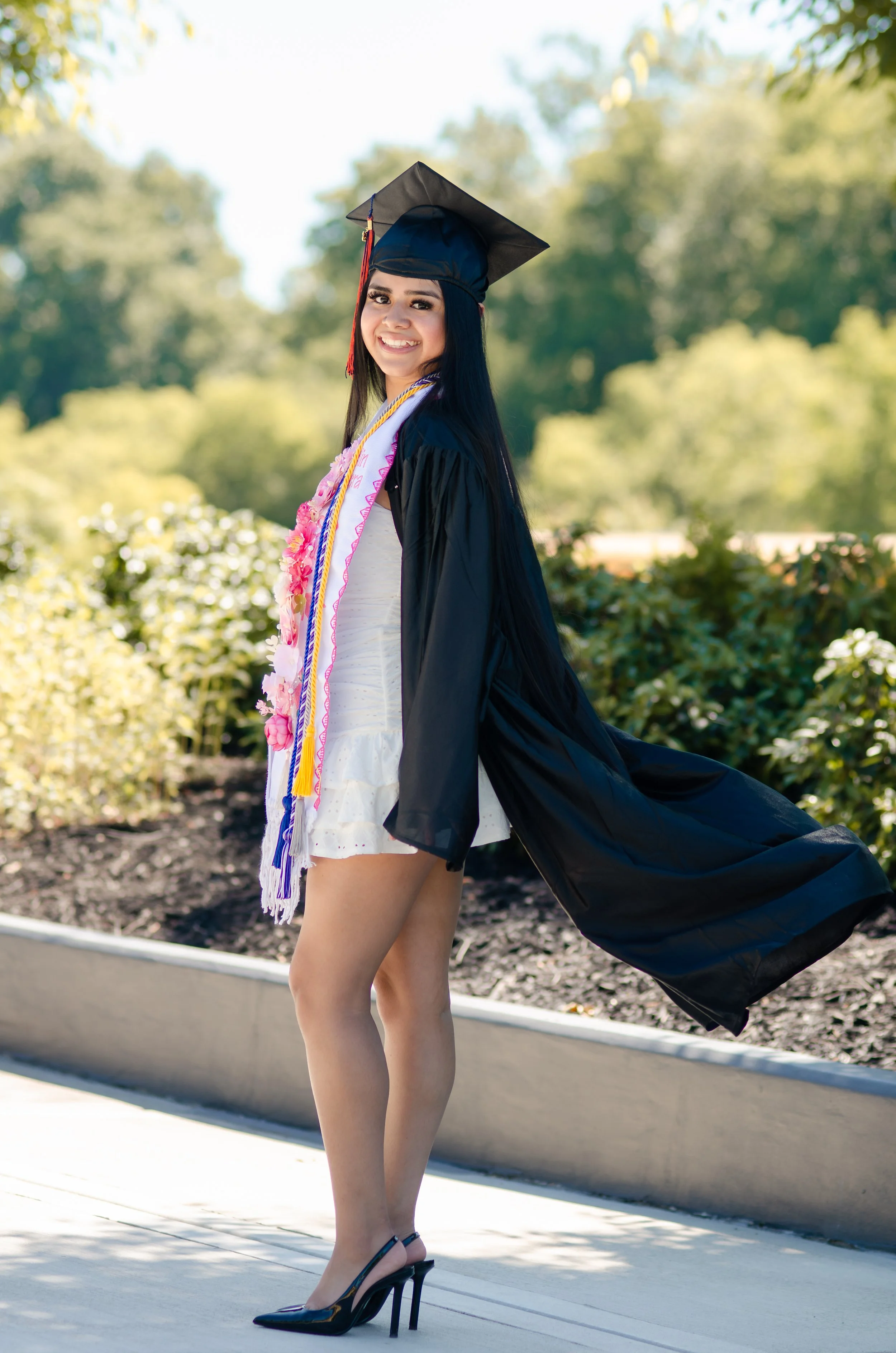 Outdoor Graduation photos in Maryville with relaxed posing and gentle, natural tones