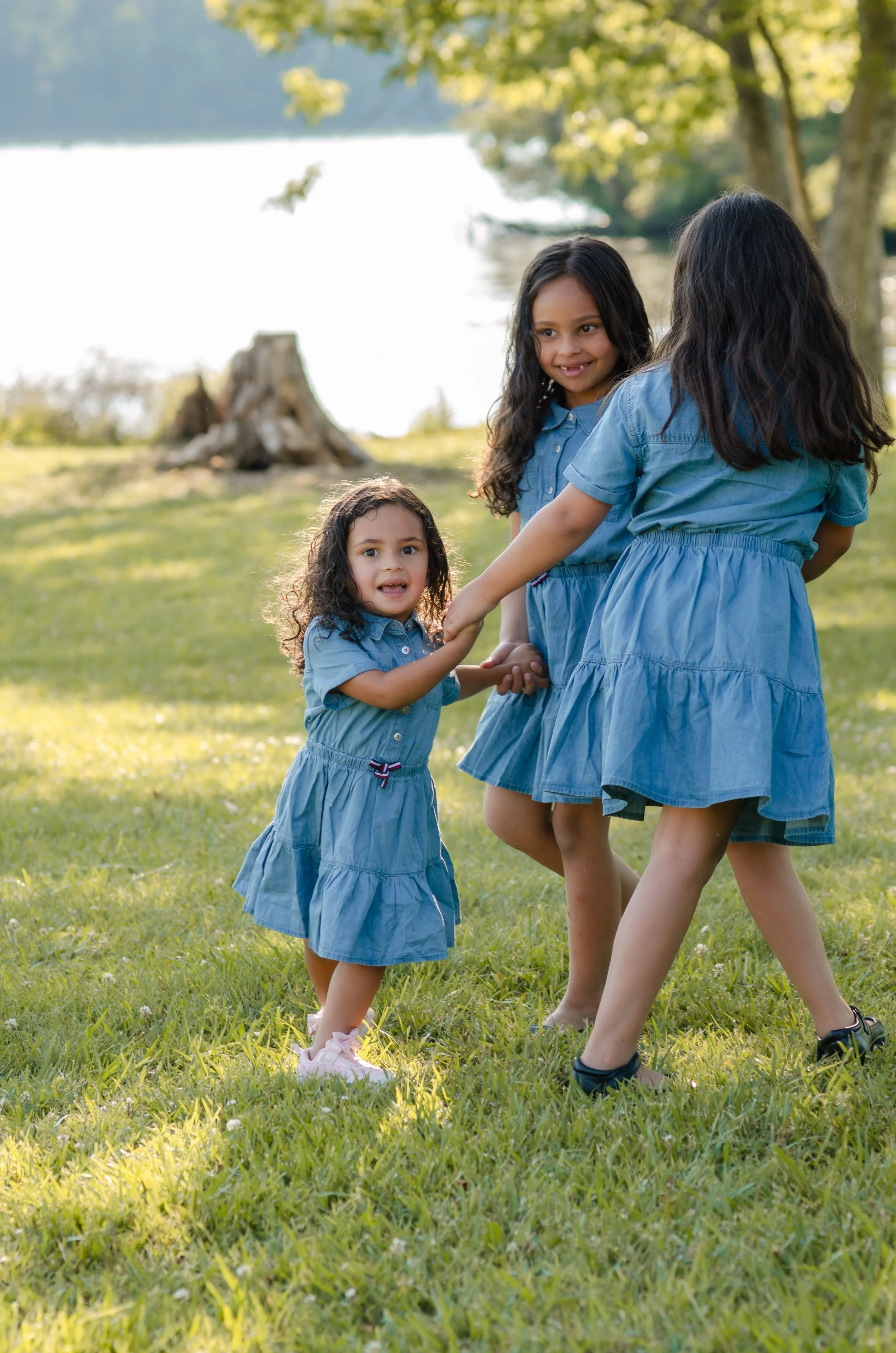 Stress free family session with energetic children in Knoxville