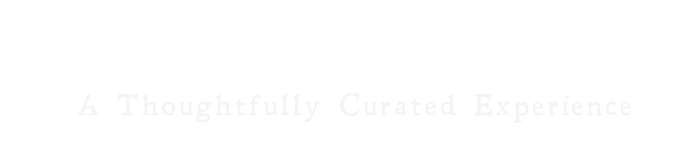 The image features a black background with white script text that reads 'More Than a Stay'. Below that, in smaller white font, it says 'A Thoughtfully Curated Experience'.