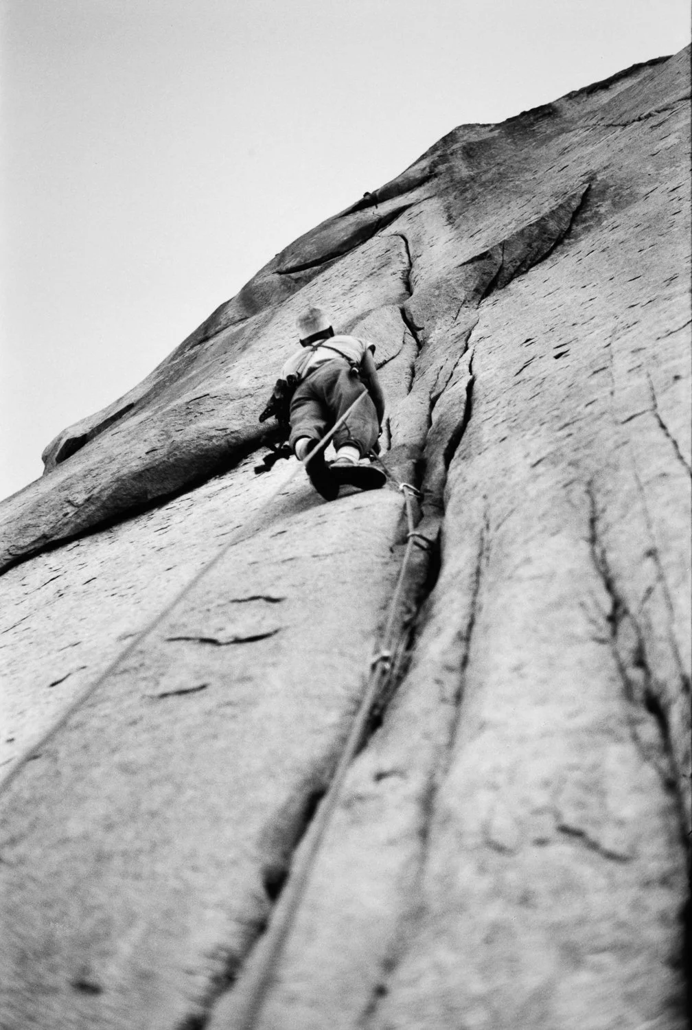 CHUCK FOLLOWS HEADWALL CRACK | 1961