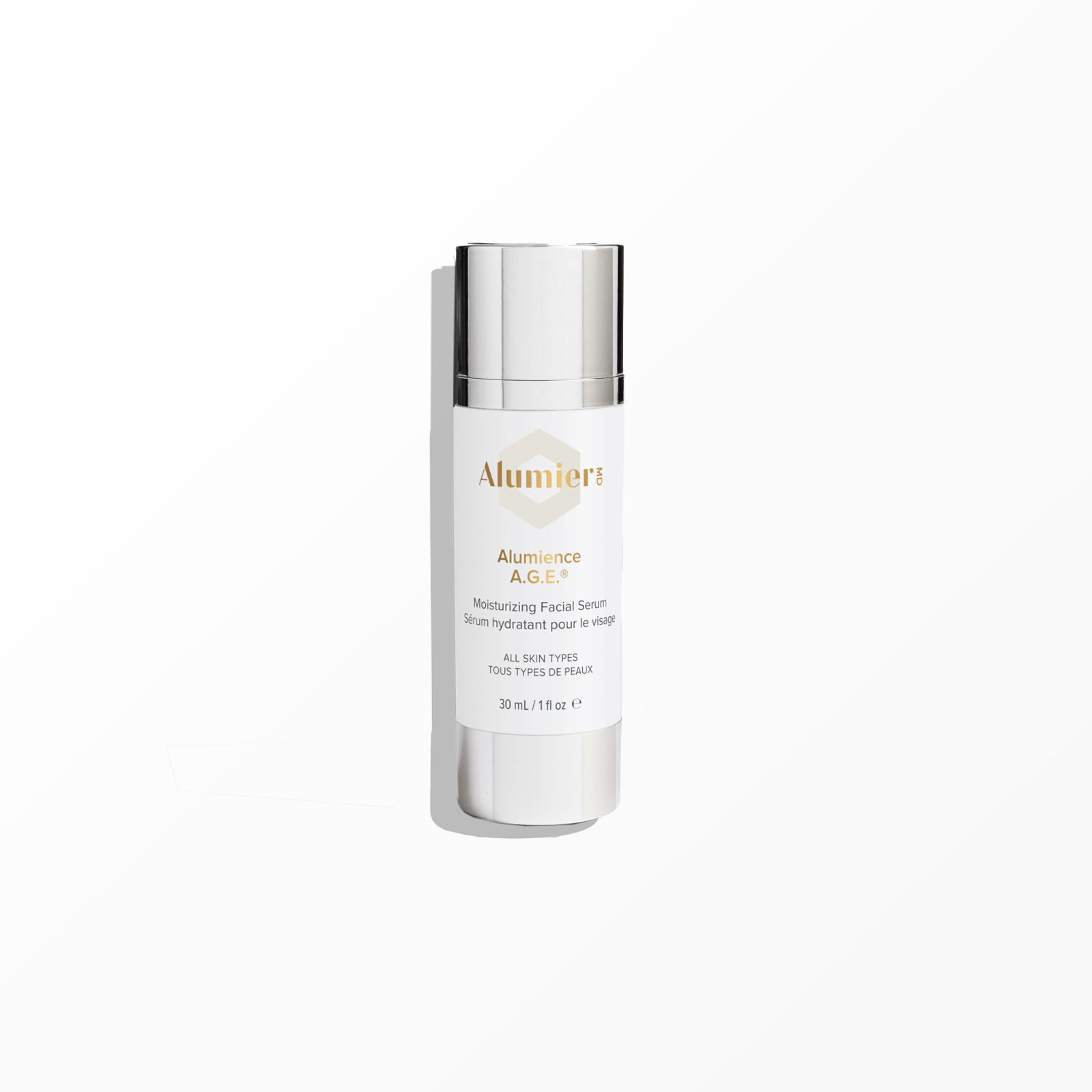 Alumience A.G.E. serum is formulated with potent antioxidants and a powerful amino acid blend to defend against premature aging and oxidative aging caused by pollution, free radicals, and AGEs (advanced glycation end products). By incorporating this 