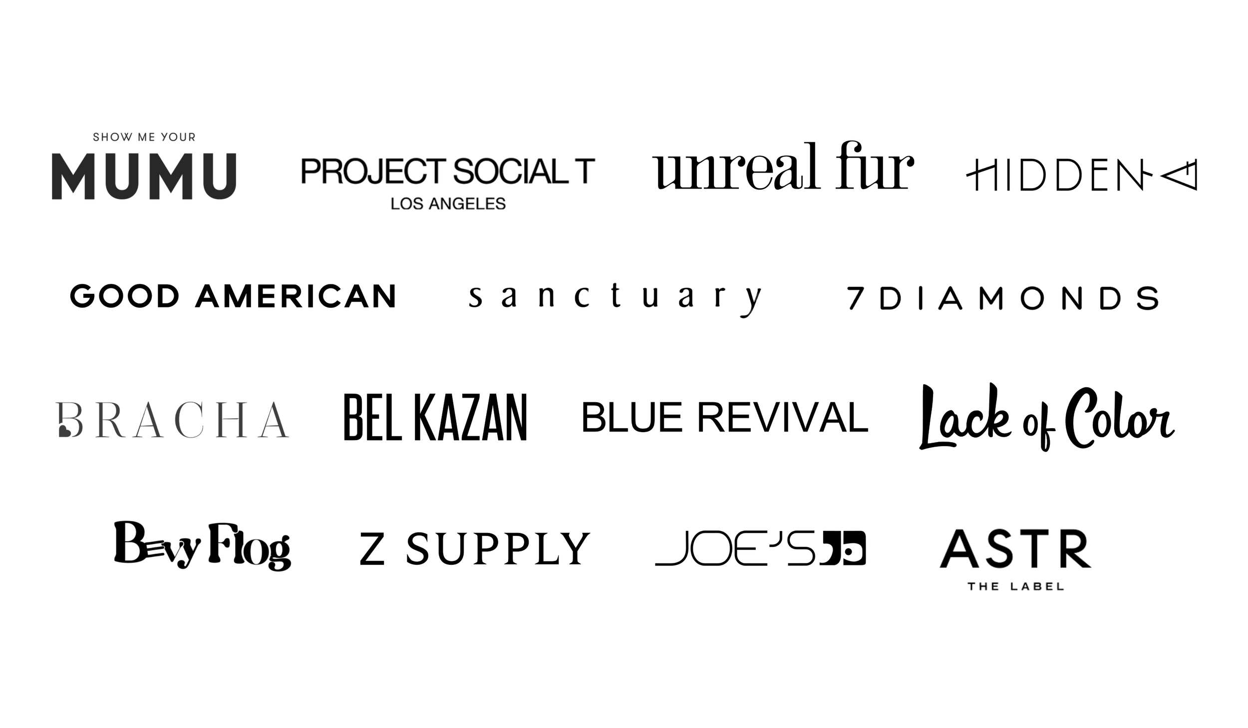 A black background with various words related to nature and spirituality in different fonts and sizes, including 'MUMU', 'hidden sanctuary', 'bracha', 'blue revival'.
