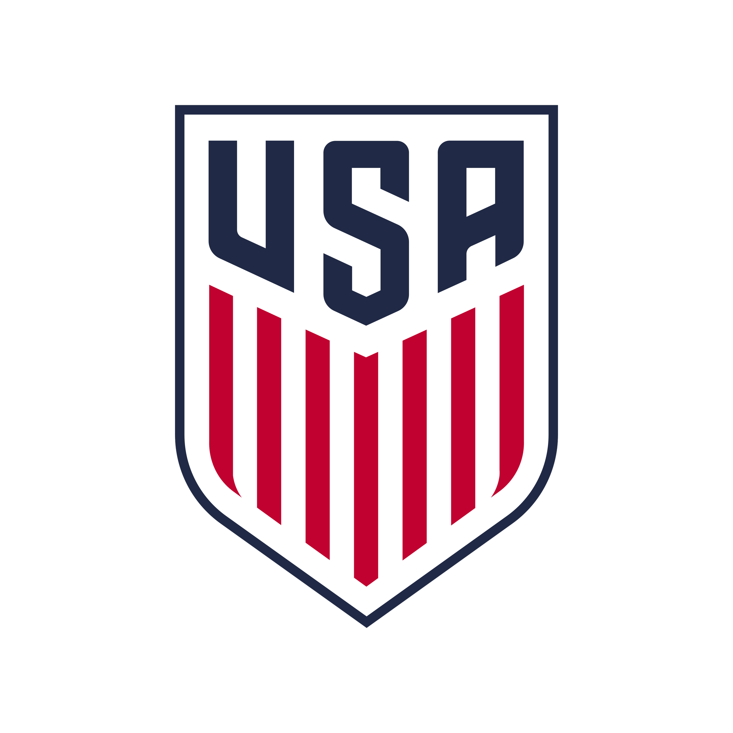 Red, white, and blue logo with the words "US Steel" in stylized text.