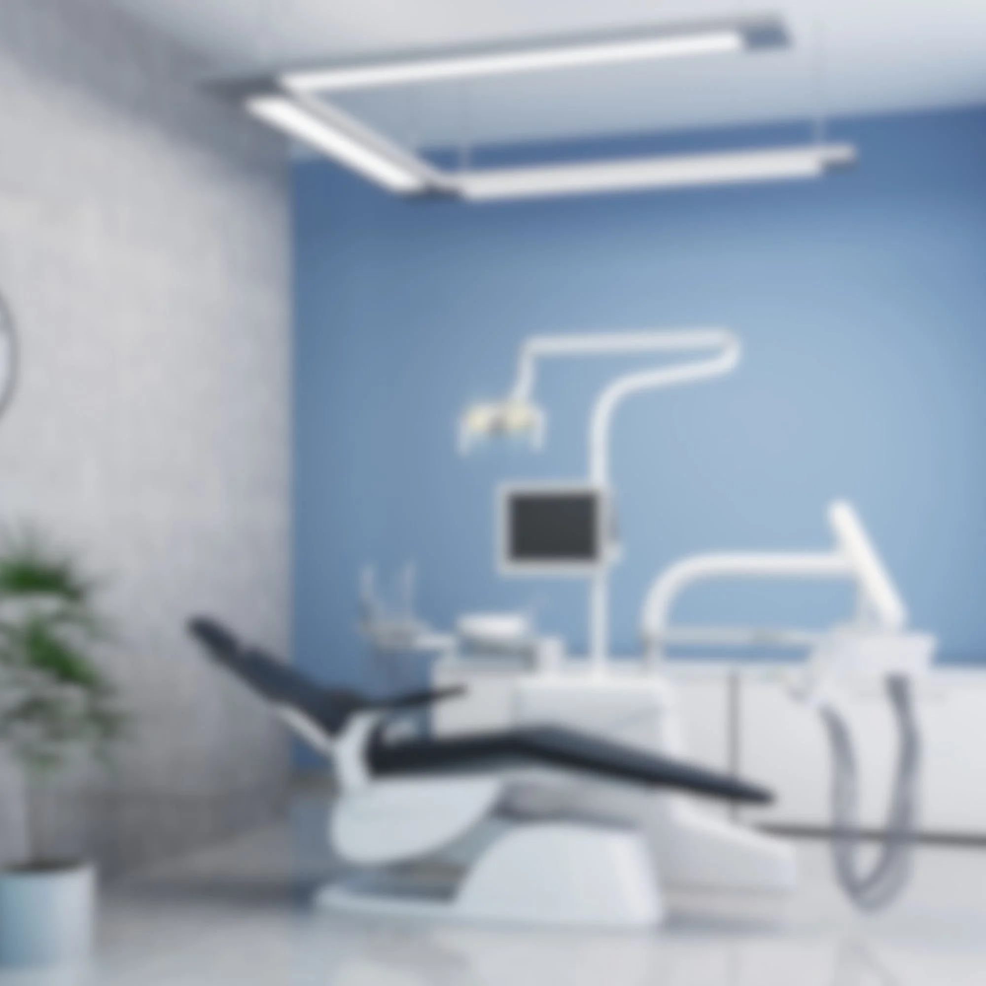 Blurry image showing a close-up of a metallic or industrial object, possibly part of a factory or machinery with a blue background.